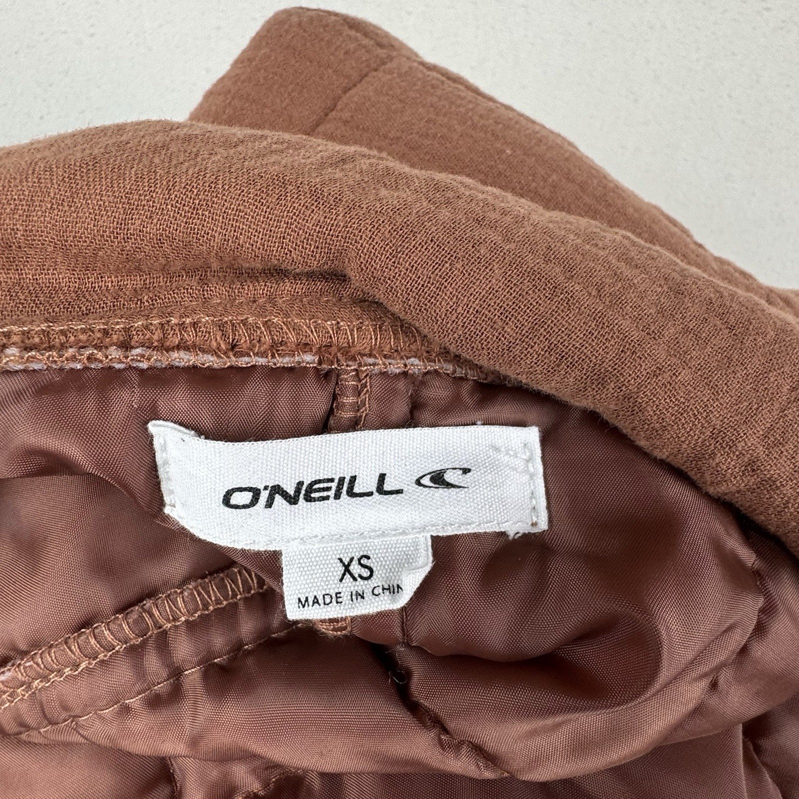 O'Neill Mabeline Women's Quilted Jacket Rustic Brown Size XS