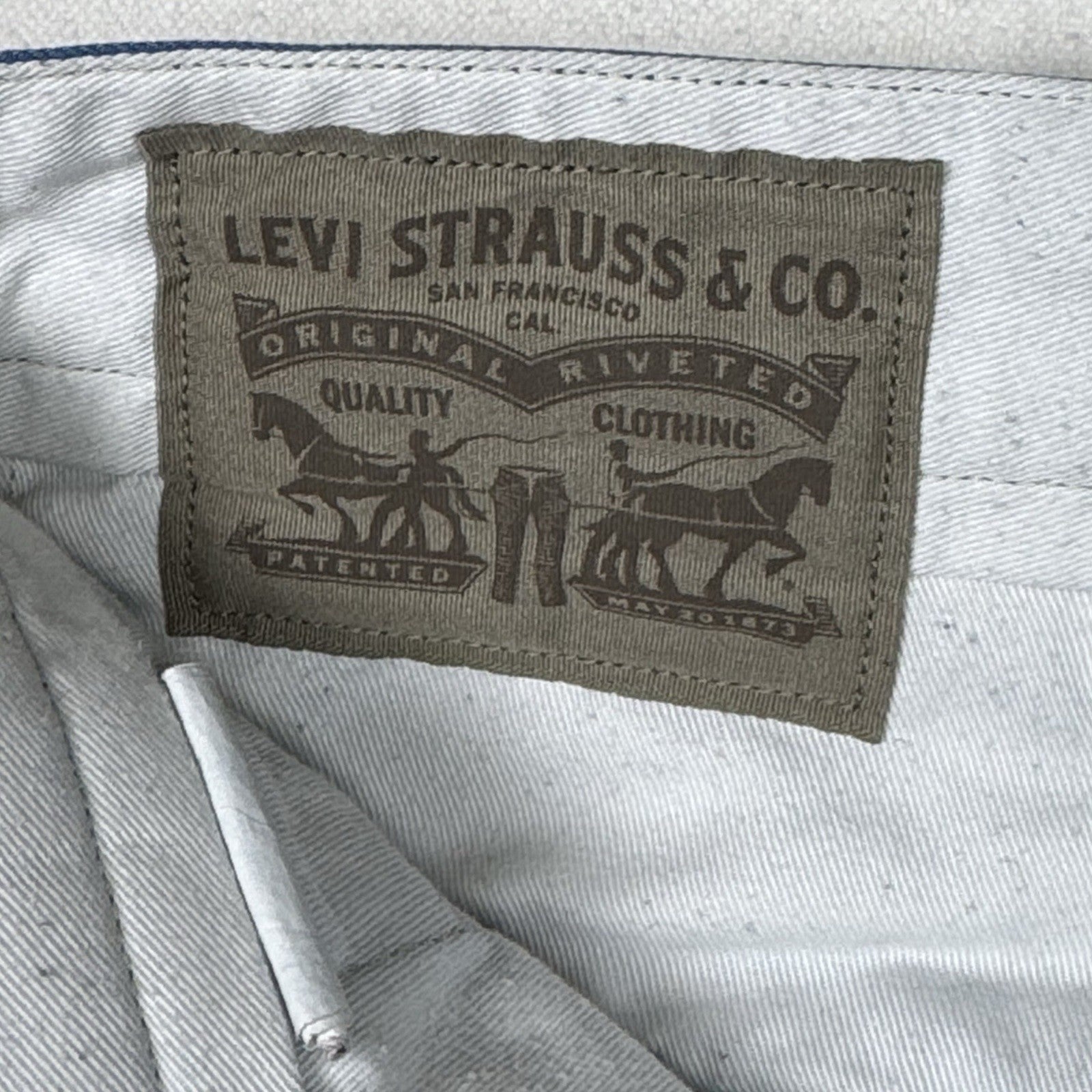 Levis Cargo Pants 32X32 Bennington Blue Cotton Twill Military Sample WPL423