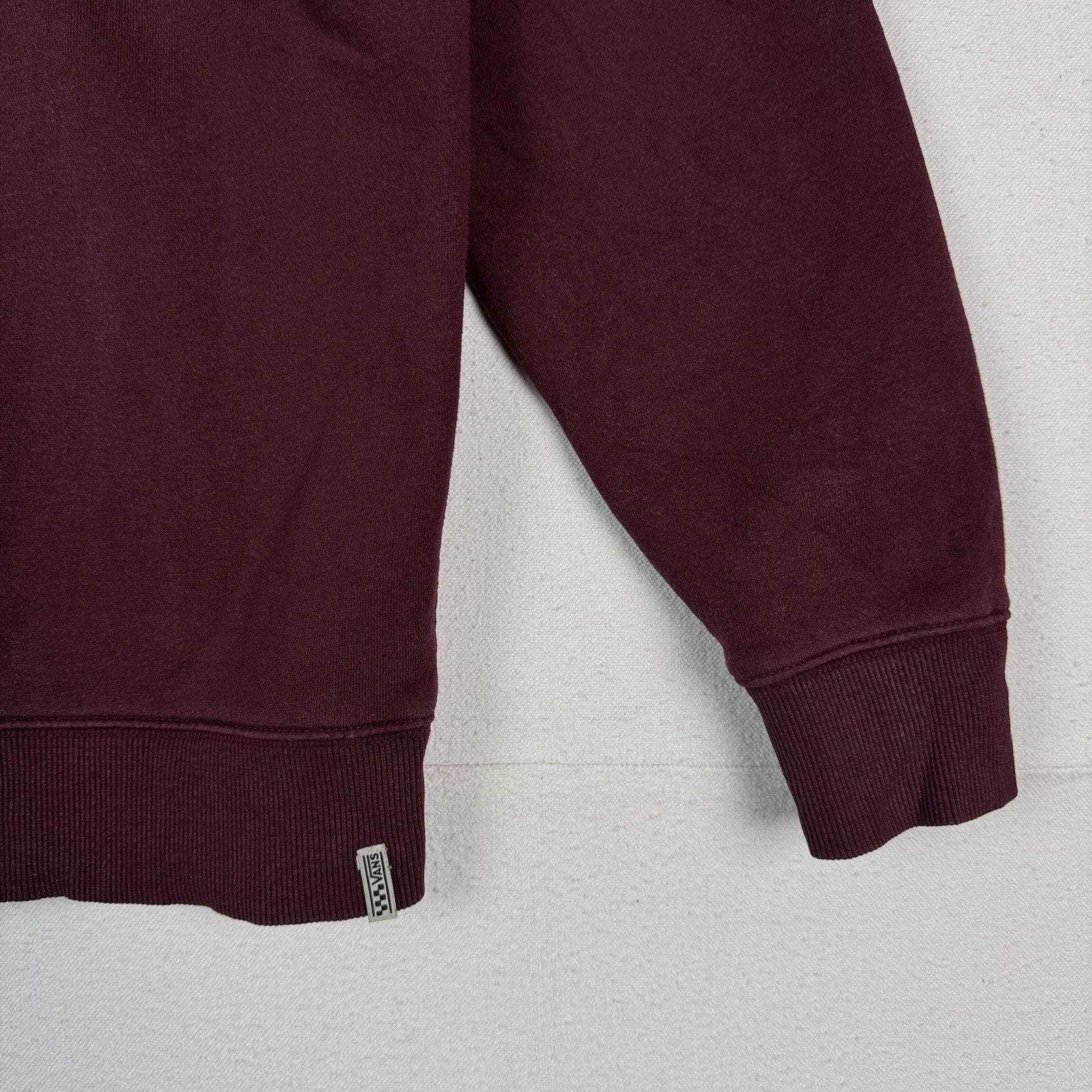 Vans Men's "Off The Wall Original 1966" Hoodie Pullover Maroon Sweatshirt Small