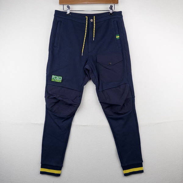 Polo Ralph Lauren Hi Tech Hybrid Jogger Sweatpants Mens M Navy Blue Talon Zipper