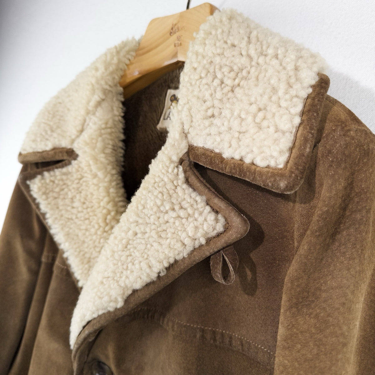 60’s Vtg Lakeland Suede Shearling Rancher Jacket Sherpa Collar Men’s 40 Long USA