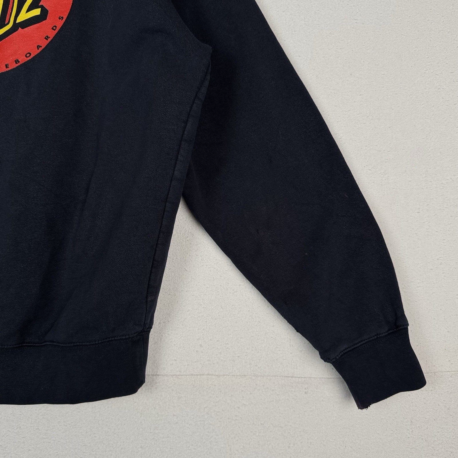 Santa Cruz Skateboards Classic Dot Hoodie Men’s M Blue Sweatshirt *Distressed