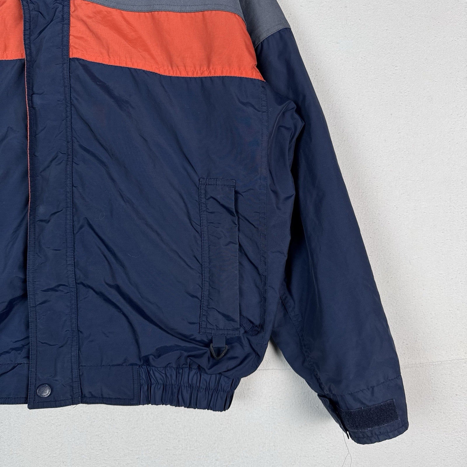 Vtg 90’s Columbia Bugaboo Jacket Men’s M Full Zip Blue Gray Orange *Shell Only