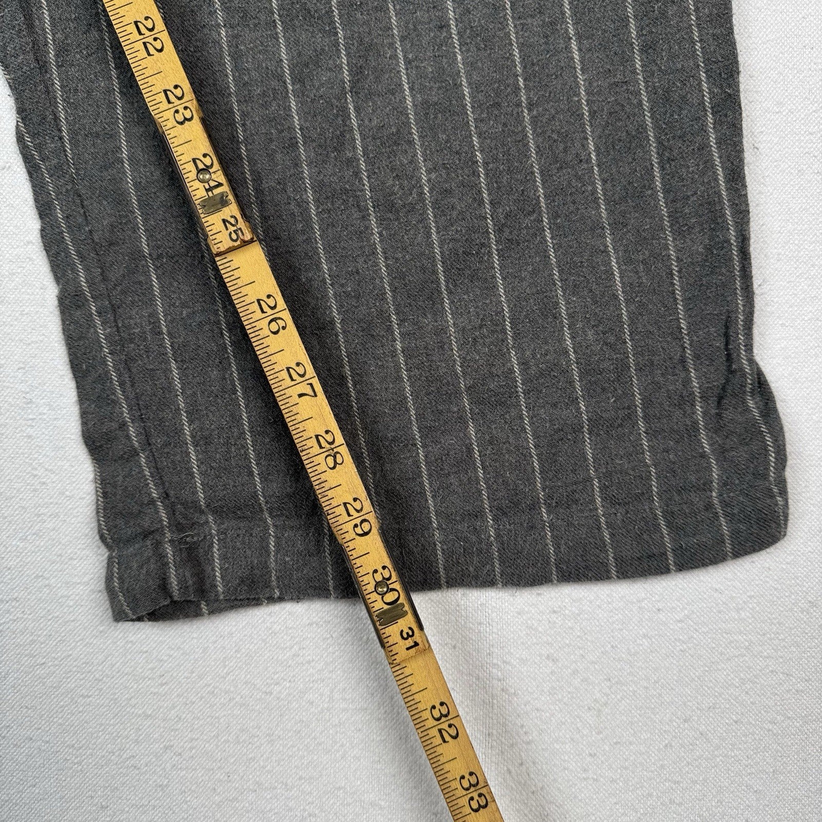 Polo Ralph Lauren Men Pajama Pants 100% Brushed Cotton Grey Pinstripe XL (40-42)