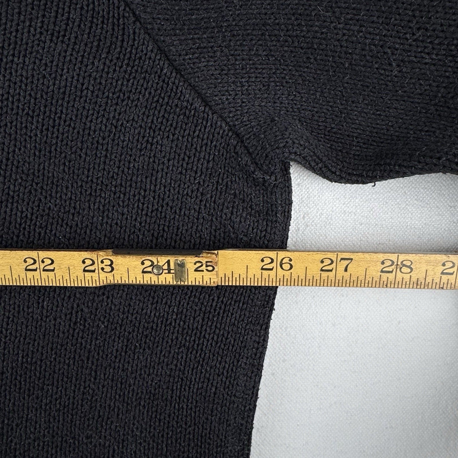 90's Vintage Polo Ralph Lauren Men's XL 100% Cotton Sweater Charcoal Black