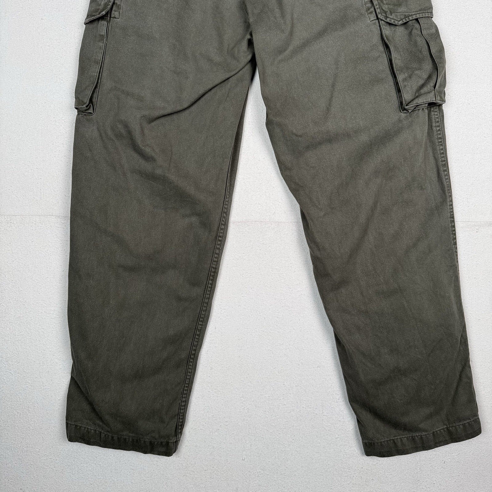Vintage Gap Cargo Pants Mens 34x34 Olive Green Cotton Utility Pockets