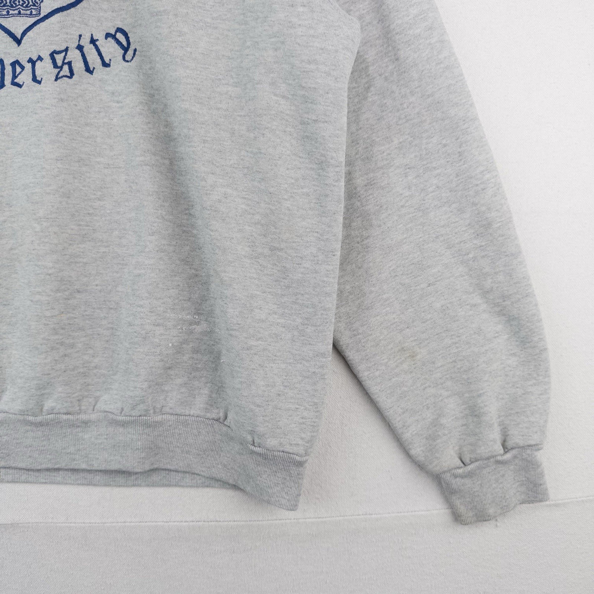 80’s Vtg Oxford University Embroidered Crest Crown Sweatshirt England Gray L