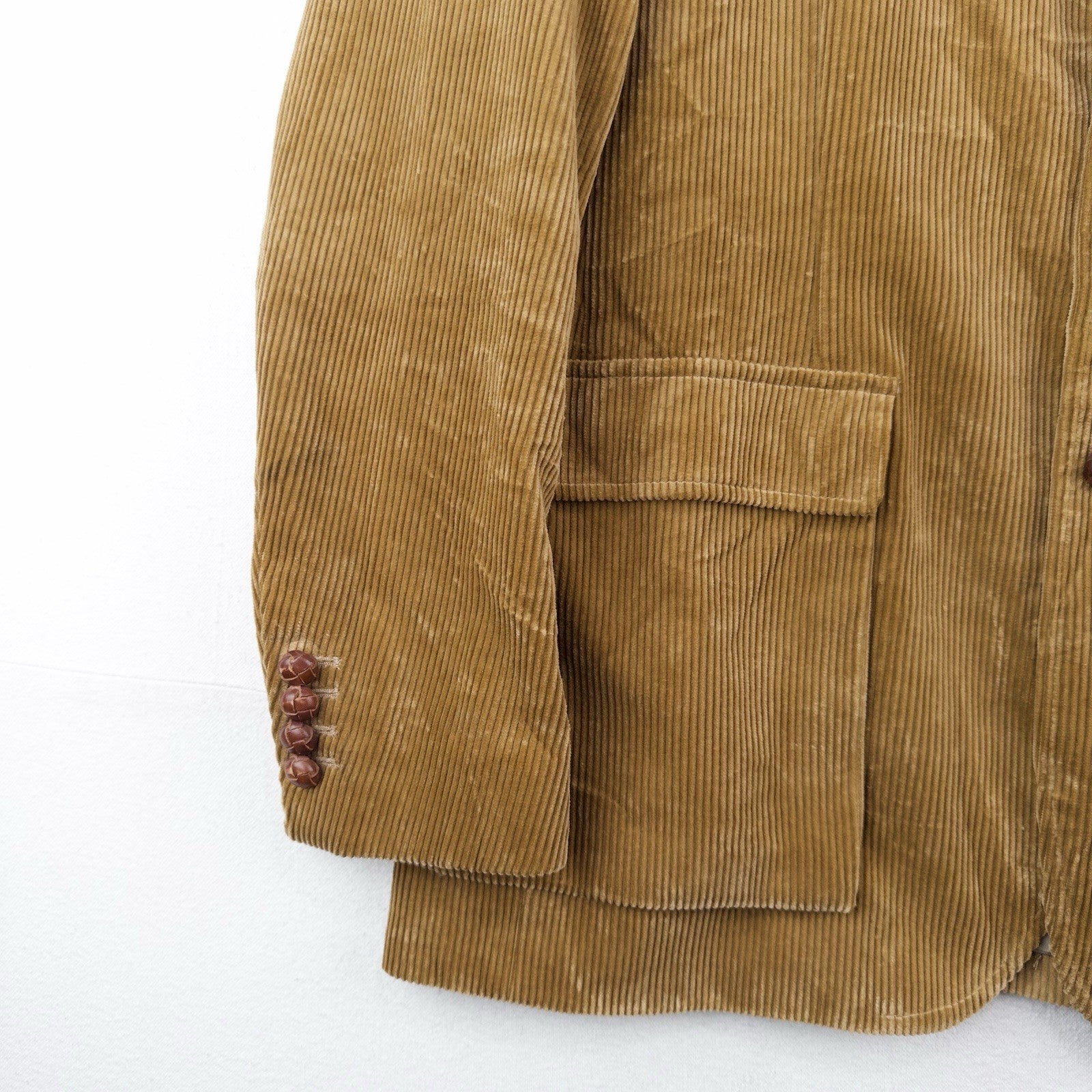 90’s Polo Ralph Lauren RL67 Corduroy Jacket Coat Blazer Tobacco Tan Men’s L (44)