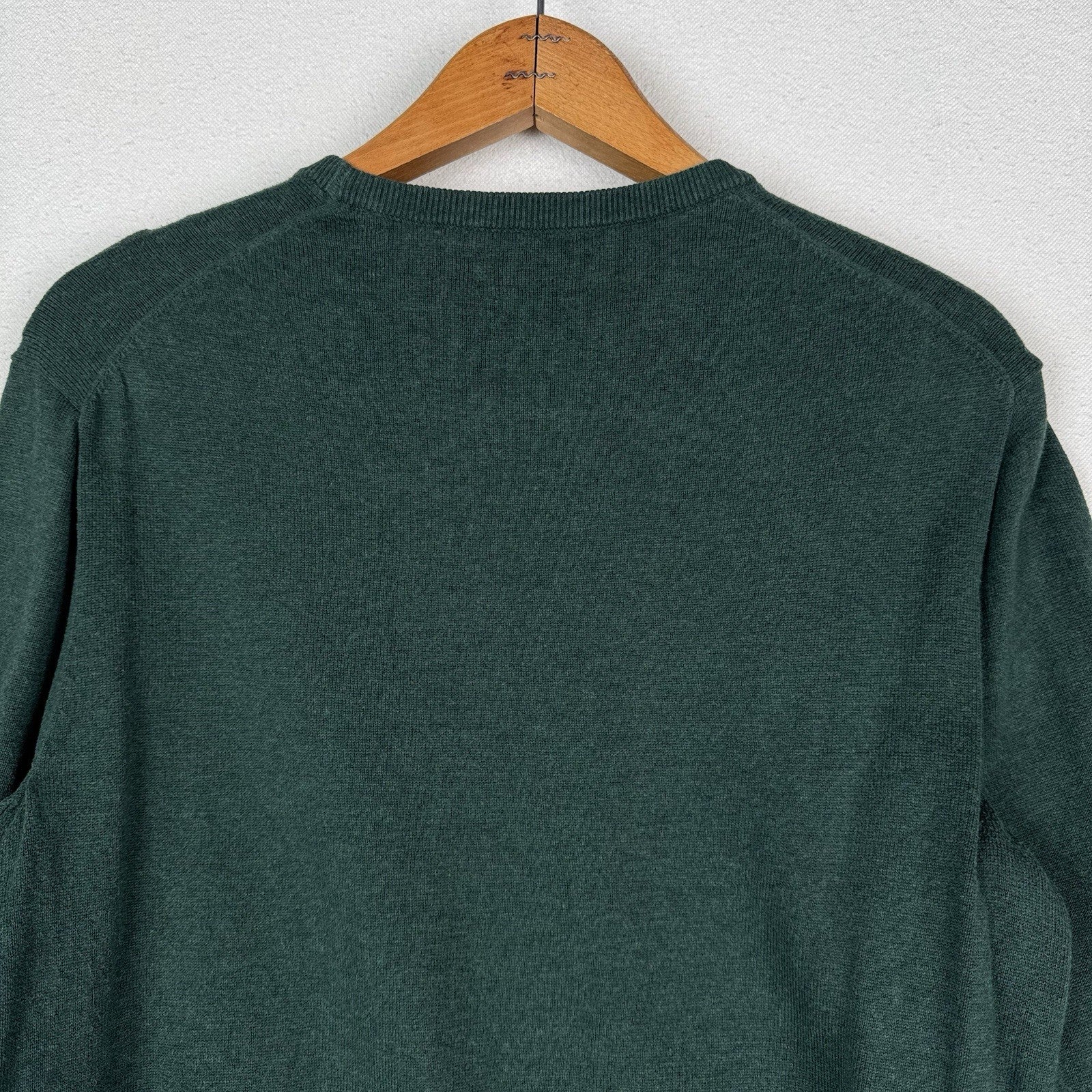 Polo Ralph Lauren Men’s Green Pima Cotton Pullover Sweater Crewneck Medium