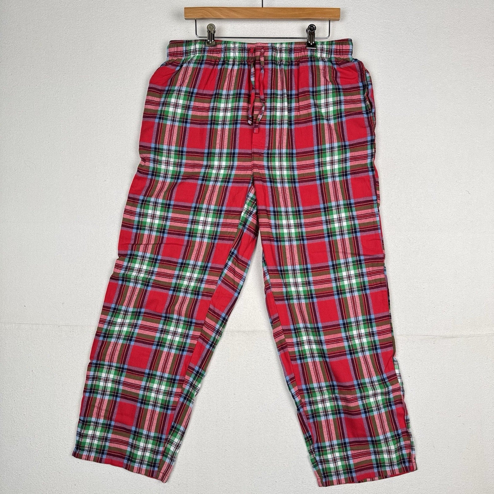 Lands End Men’s L 36-38 Colorful Flannel Plaid Lounge Pants NWOT