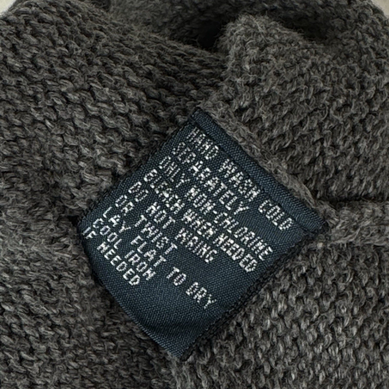 Vintage Polo Ralph Lauren 1/4 Button Neck Sweater Men’s L Gray Cotton Pullover