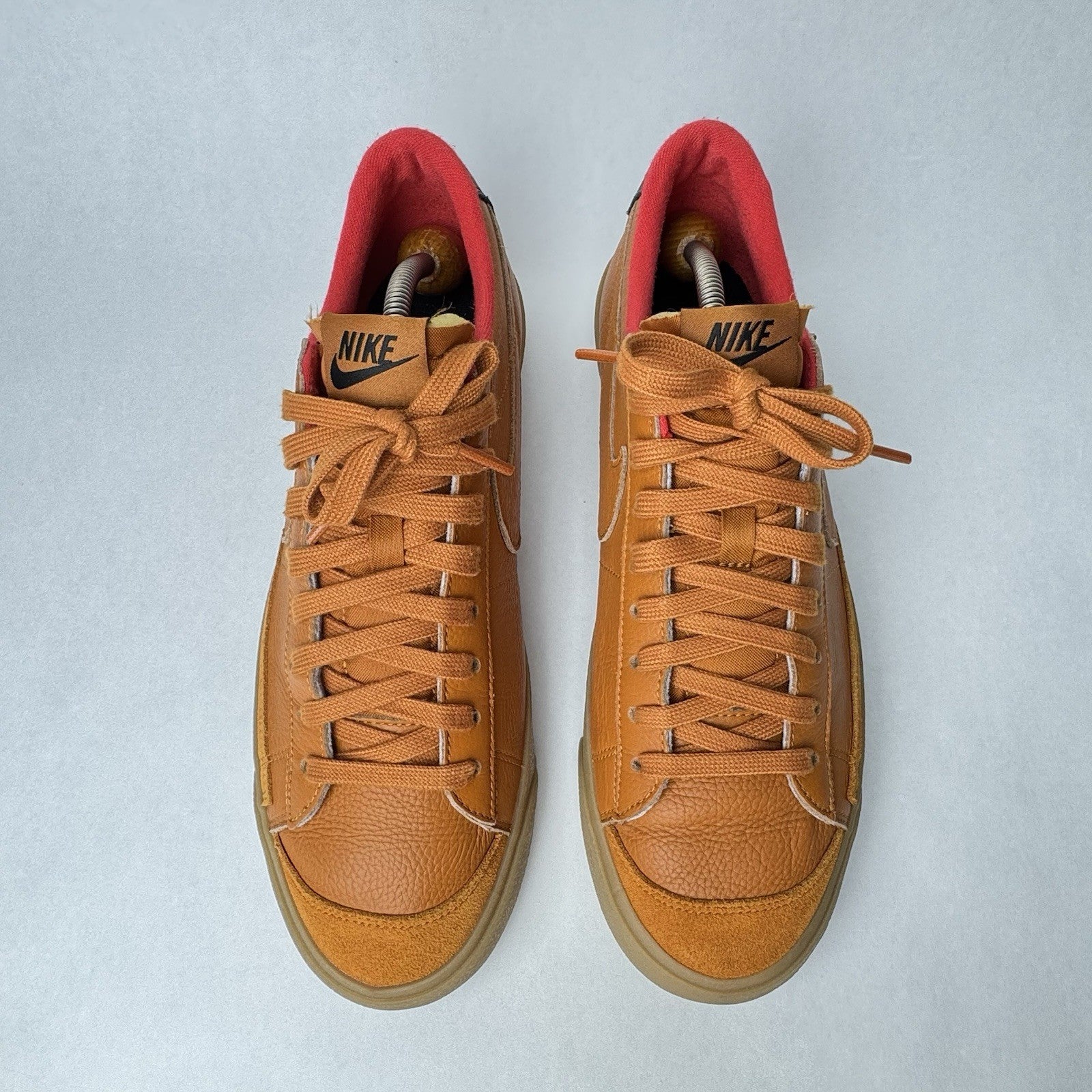 Nike Men’s Blazer Low 77 Vintage Team Orange Suede Leather Gum Sole US 10.5