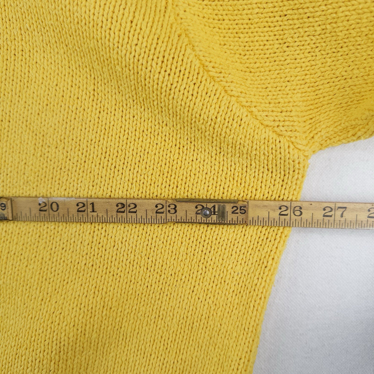 90’s Vtg Polo Ralph Lauren Chunky Yellow Cotton Sweater Men’s 2XL