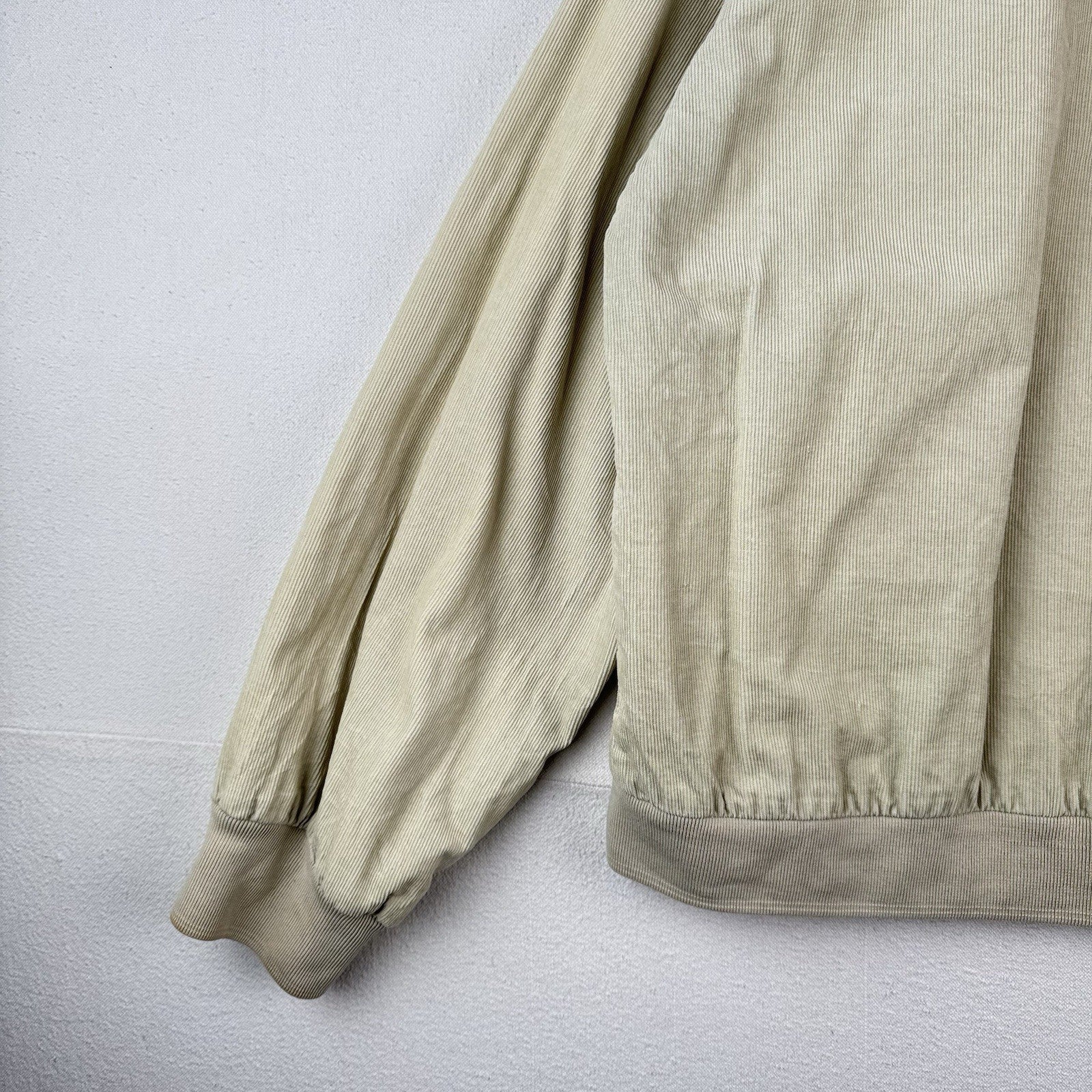 Vtg Ralph Lauren Polo Jeans Co Men’s L Harrington Corduroy Zip Bomber Jacket