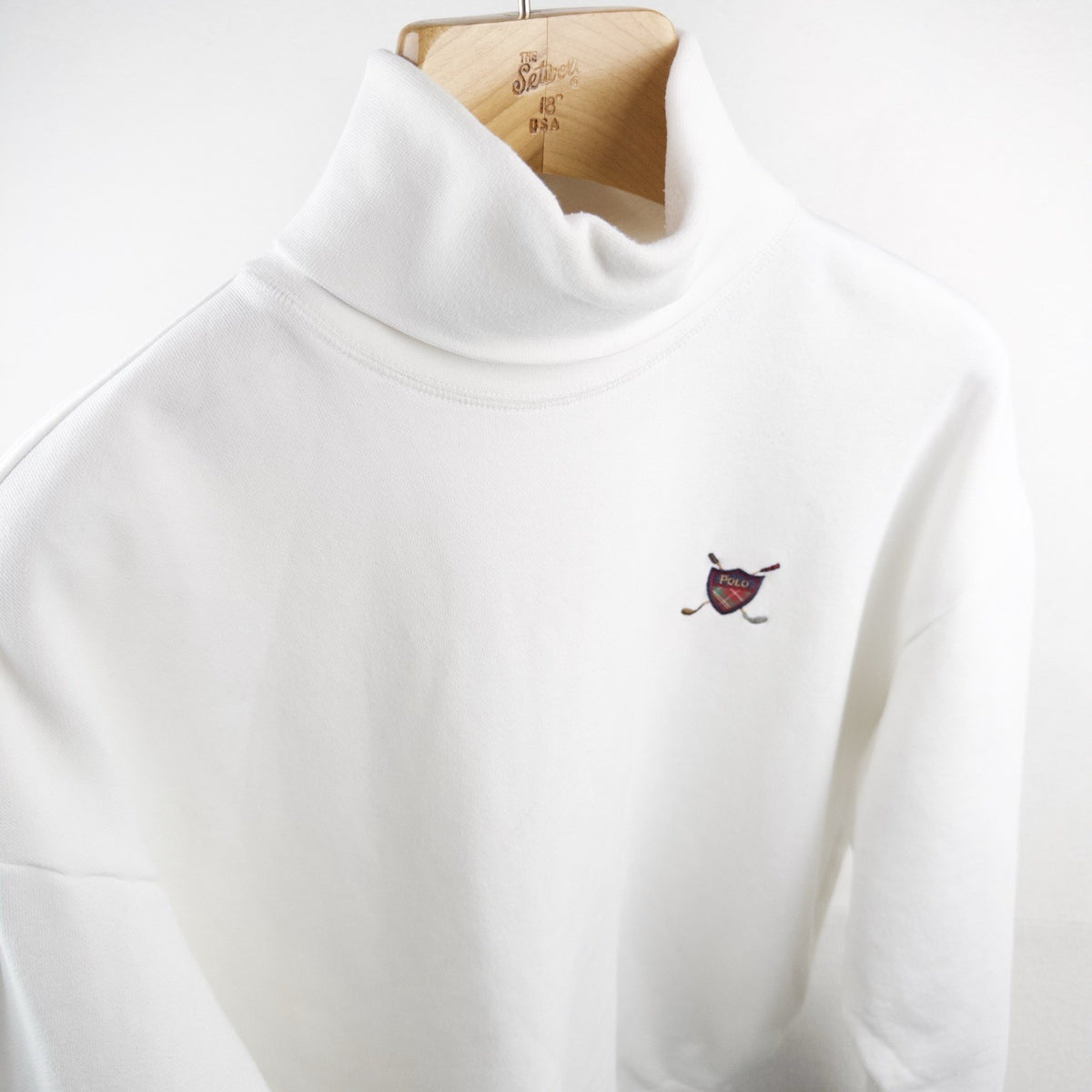 90’s Vtg Polo Golf Ralph Lauren Men’s M Turtleneck Sweatshirt Crest Alabama