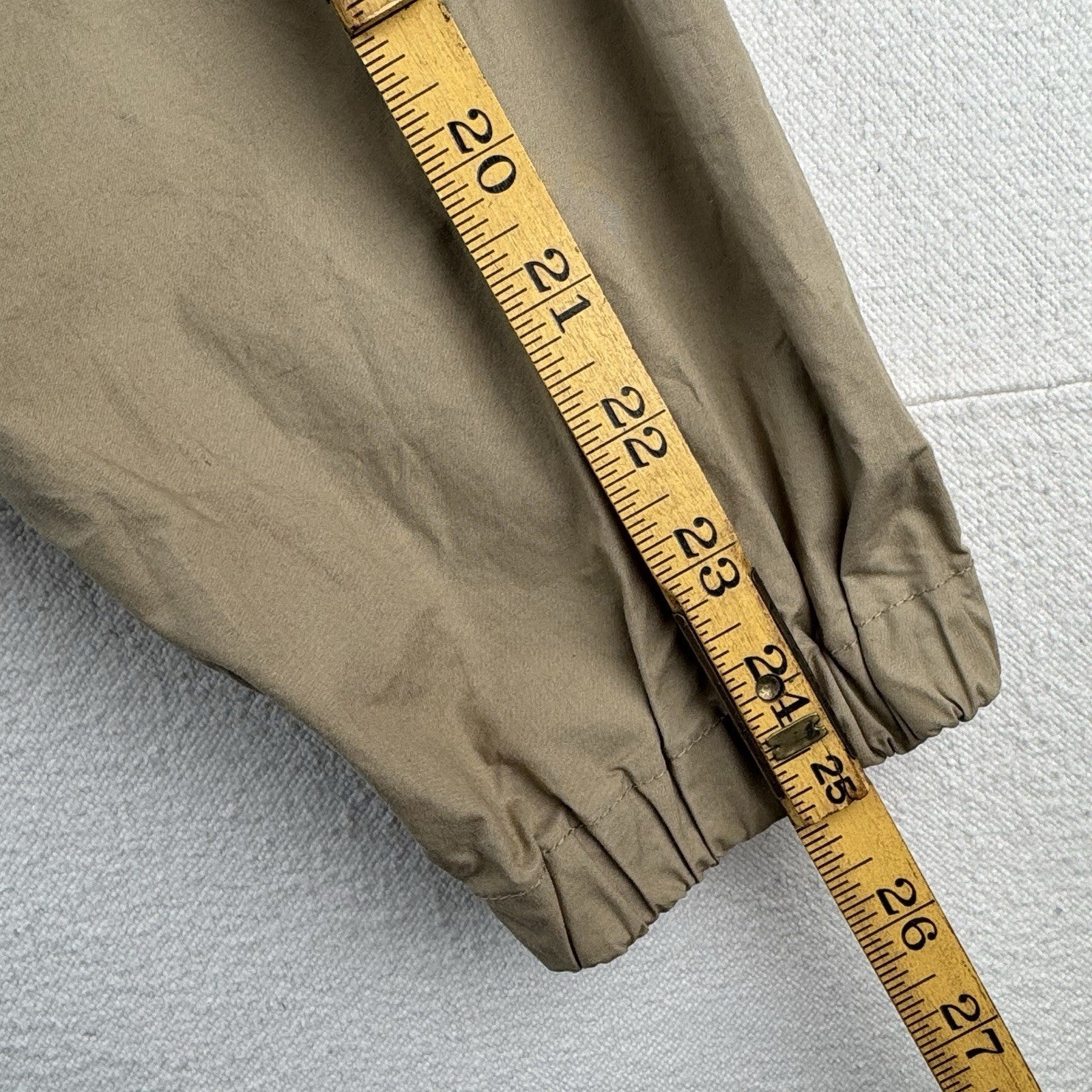 90’s Vintage Polo Ralph Lauren Men’s XL Unlined Harrington  Jacket Beige Tan