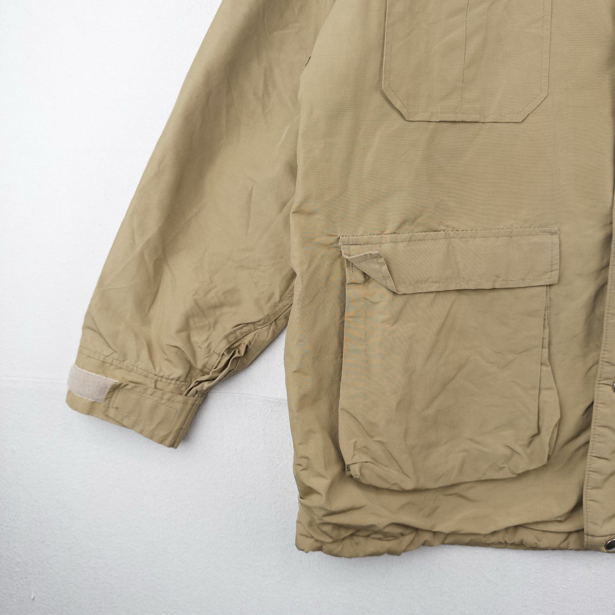 70’s Vtg Orvis Fishing Tackle Wool Blanket Lined Jacket Parka Men's XL Tan Brown