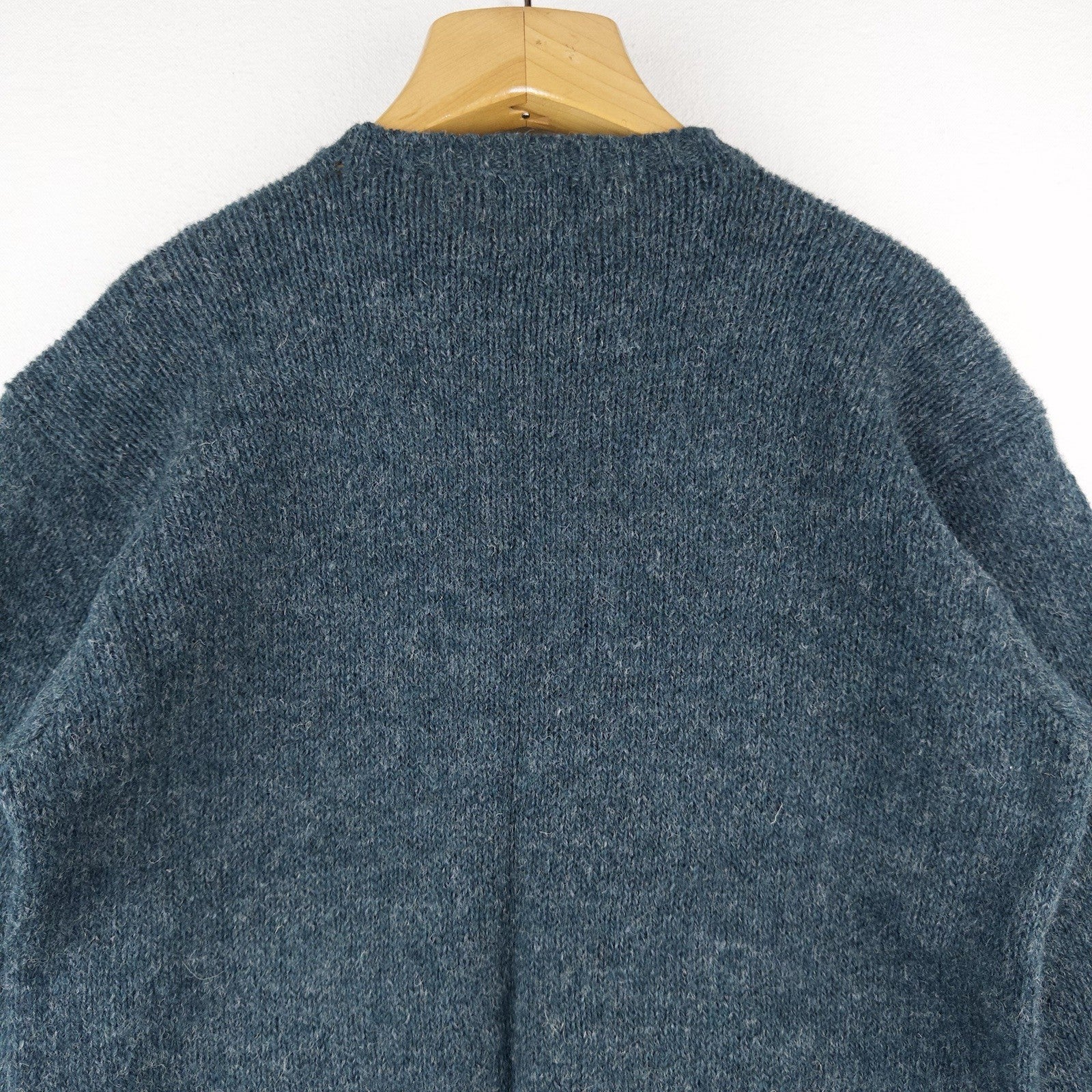 90’s Vtg Polo Ralph Lauren Men’s M 100% Wool Sweater Heathered Teal Blue Green