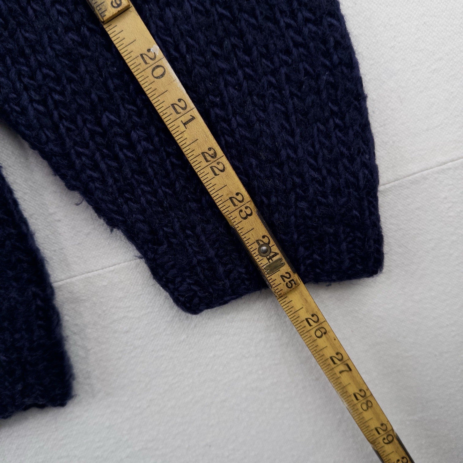 90’s Vtg LL Bean Wool Sweater Chunky Blue Knit Classic Minimalist Women’s XL