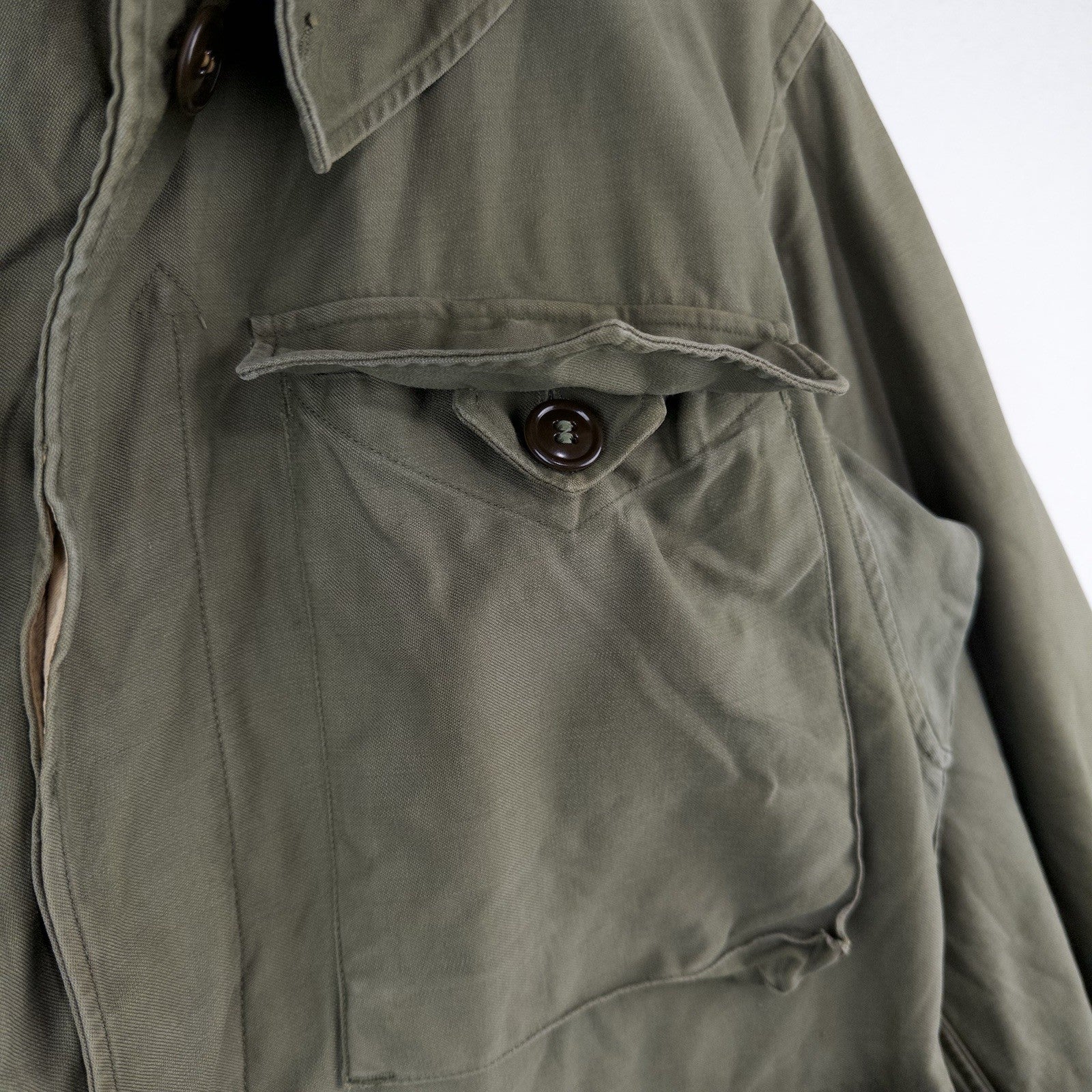 40’s Vtg US Army M43 Field Jacket OD Green Men’s 38R US Military WWII