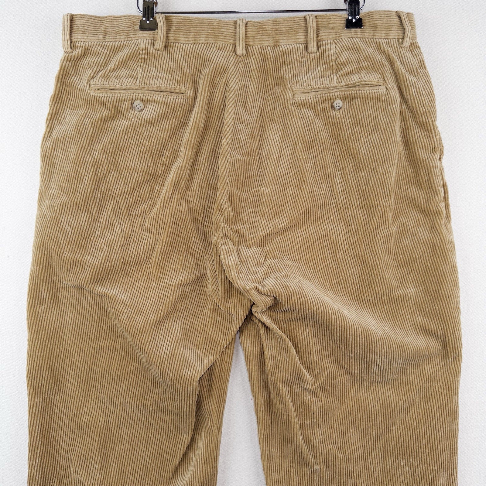 90’s Vtg Polo Ralph Lauren Corduroy Pant Mens 38x34 Tan Wide Wale