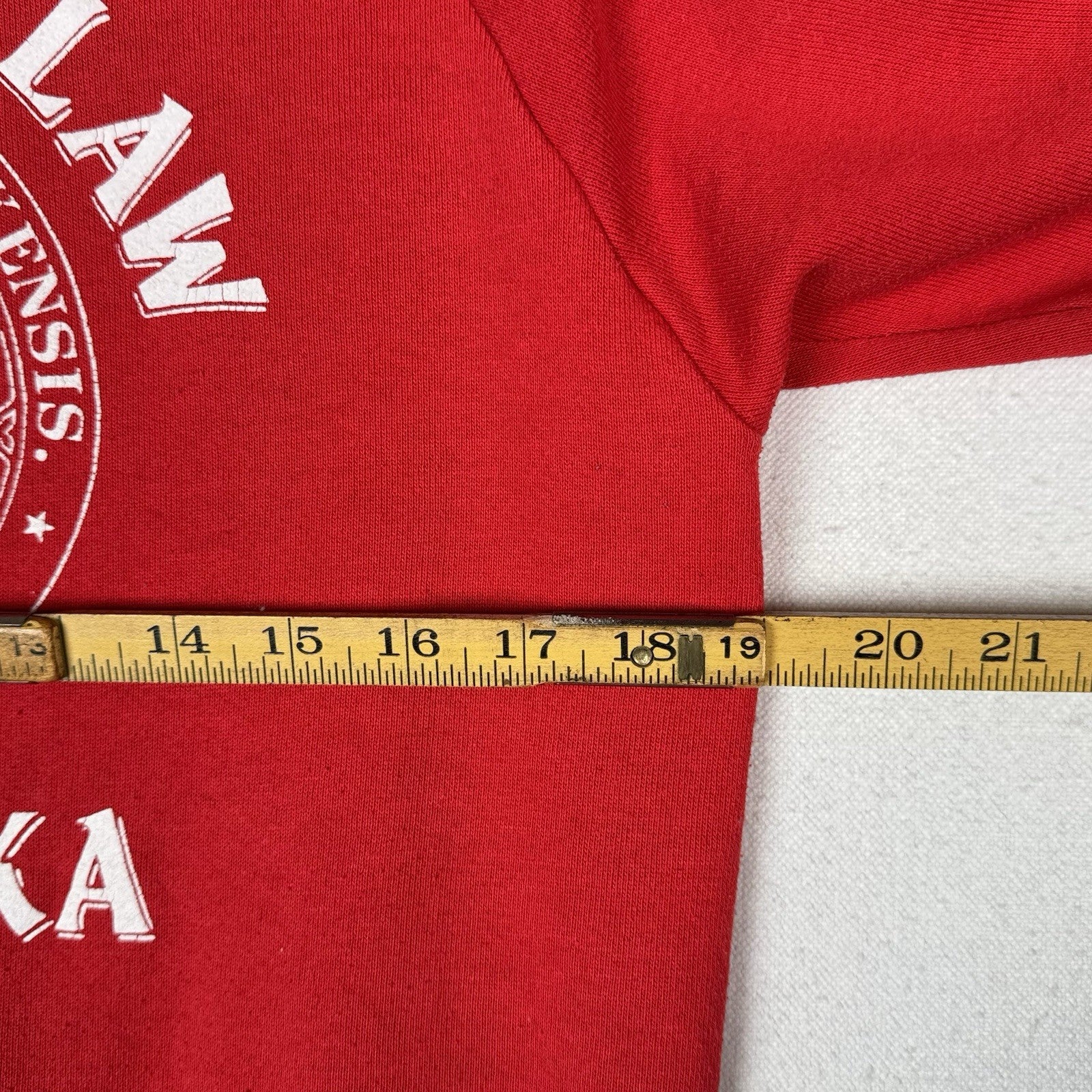Vintage Jerzees Nebraska Law Crewneck Raglan Sweatshirt Mens M 38-40 Made In USA