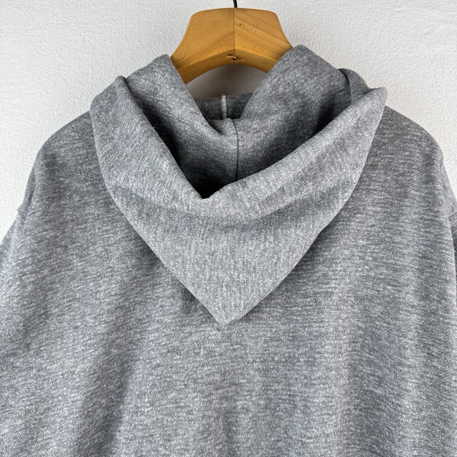 70’s Vintage Heather Gray Mens XL 46-48 Full Zip Hoodie Made In USA *Distressed