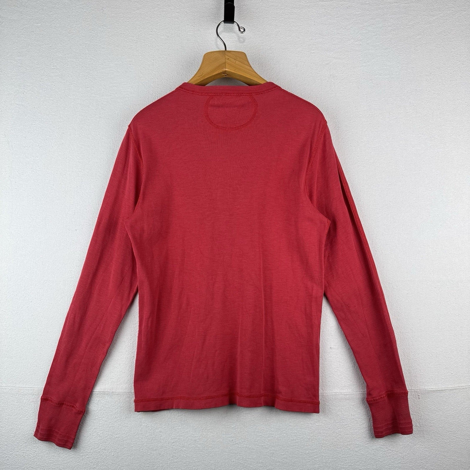 Vintage Polo Outfitters Ralph Lauren Red Cotton Henley Shirt Men’s M *Read