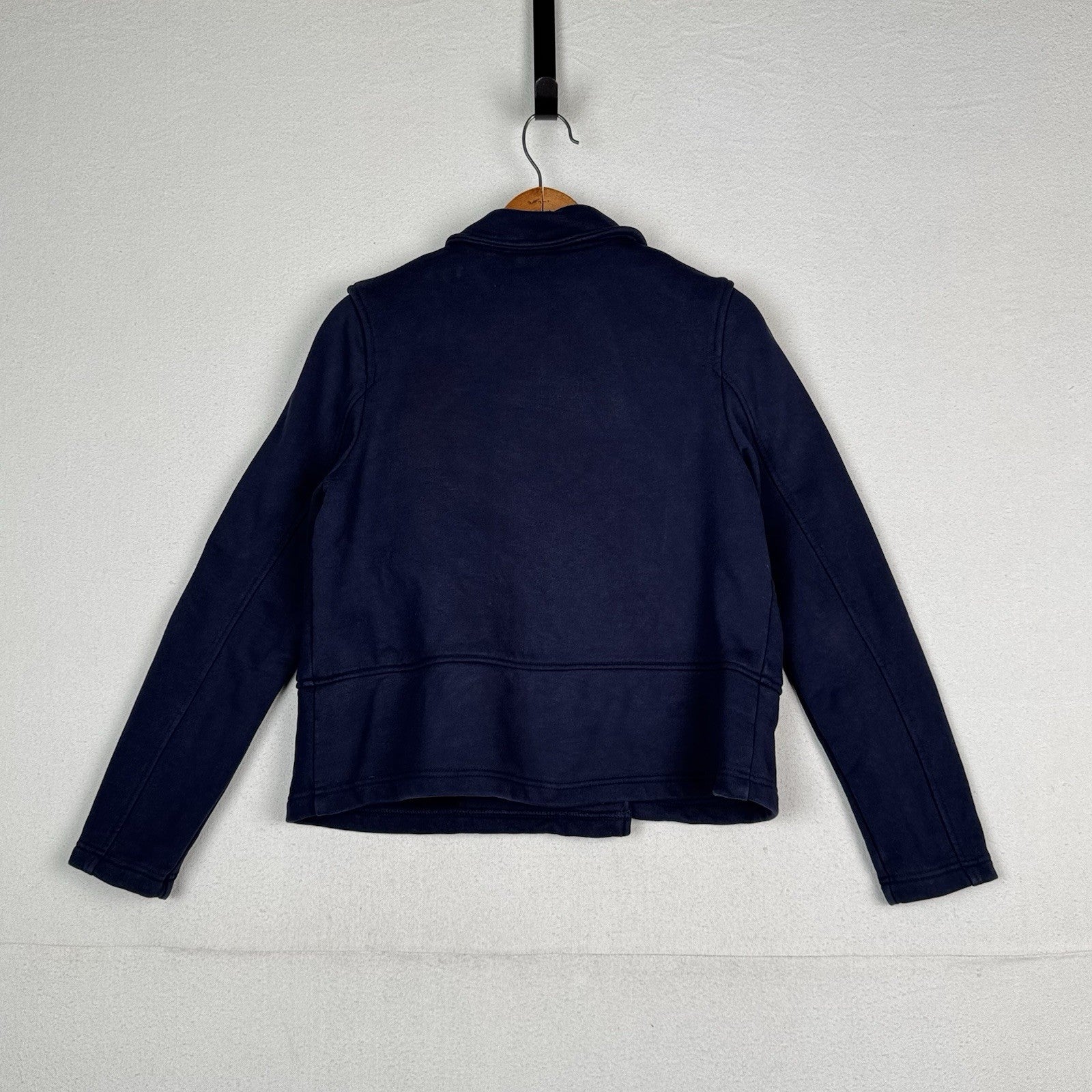 Lacoste Jacket Women’s Double Breasted Navy Canvas Peacoat 100% Cotton Size 42