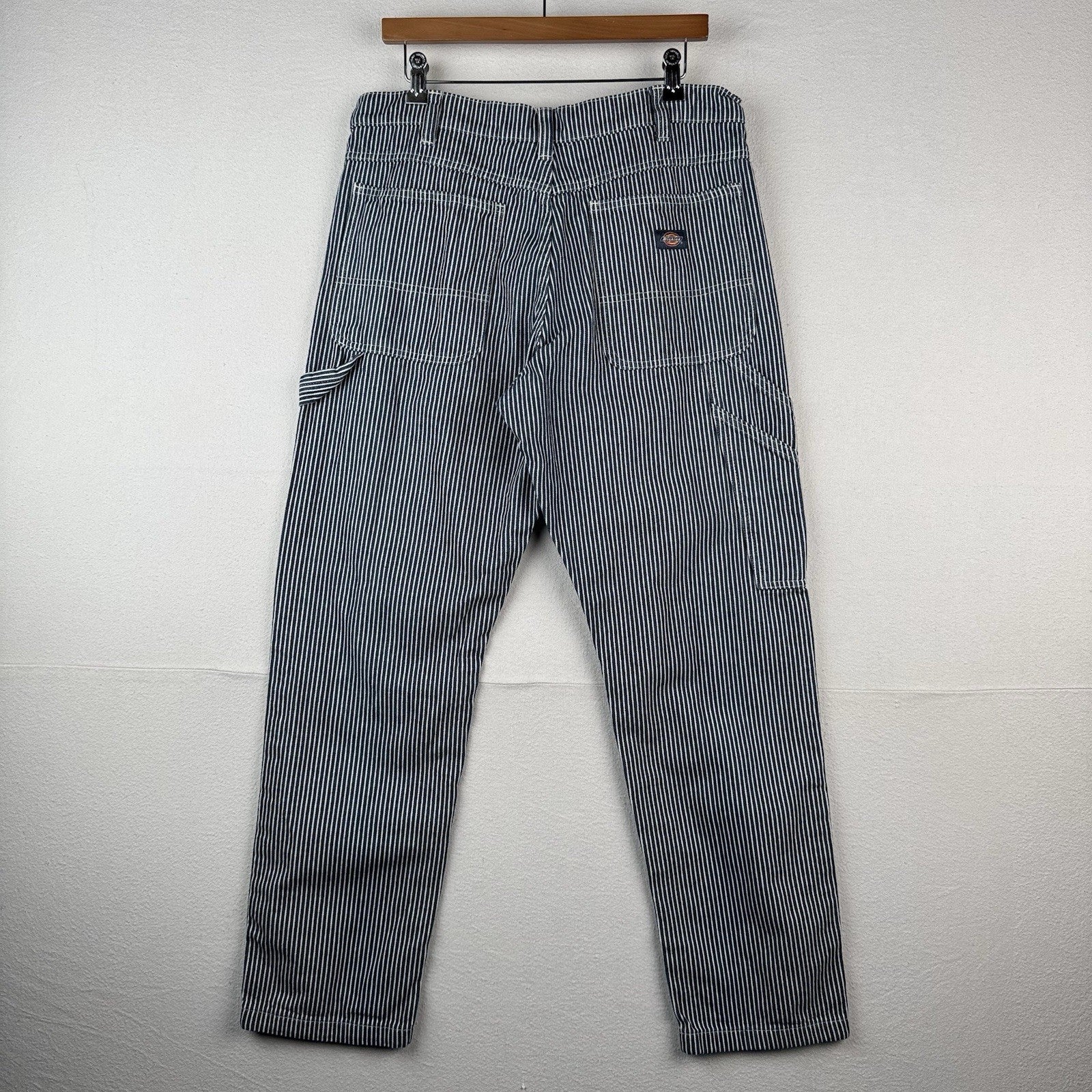 Dickies Painter Pants Men’s 34x32 Hickory Stripe Carpenter Railroad (cuff=7.5”)
