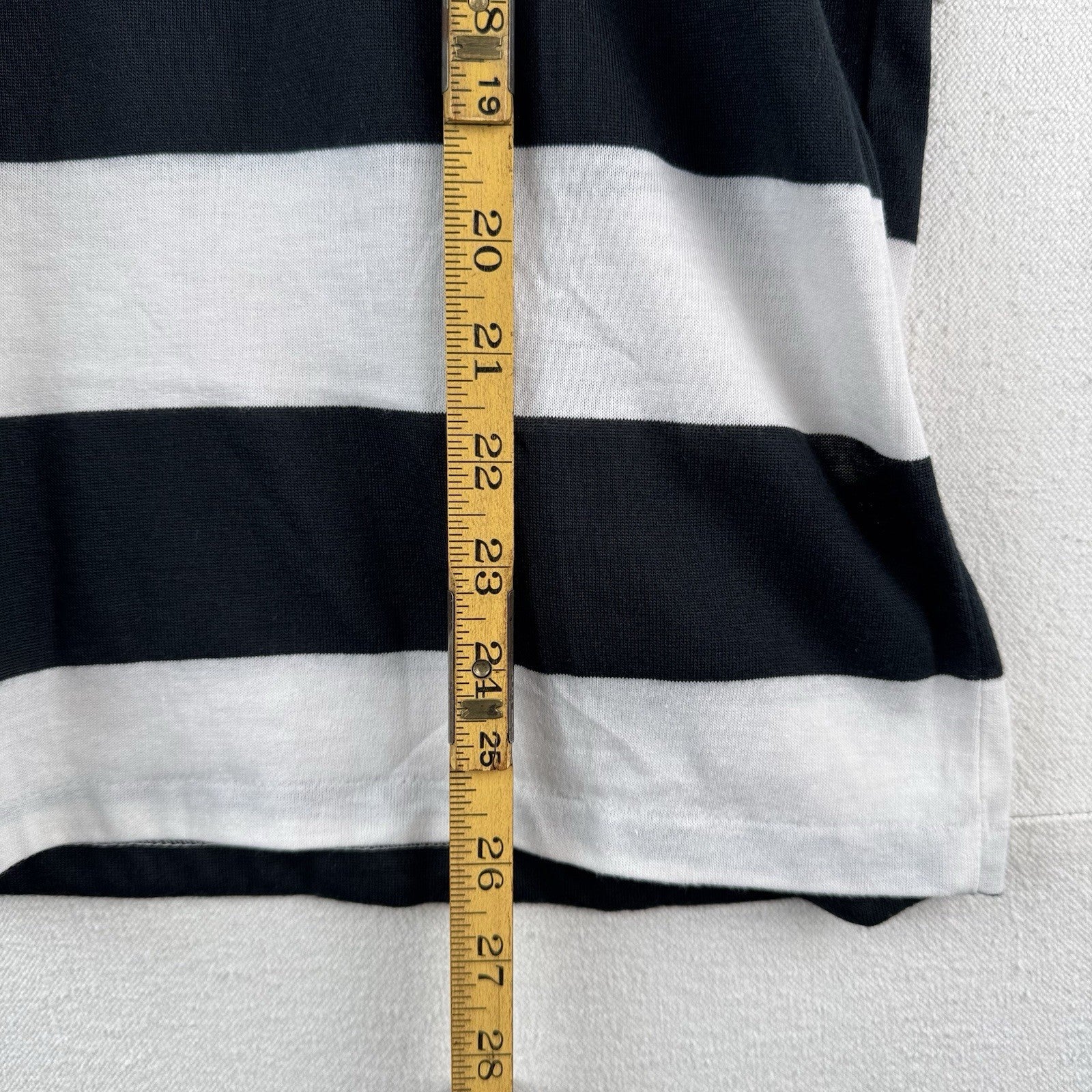 Vtg Jordan Christopher Thin Polo Shirt Men's Medium Stripe Pocket Short Sleeve