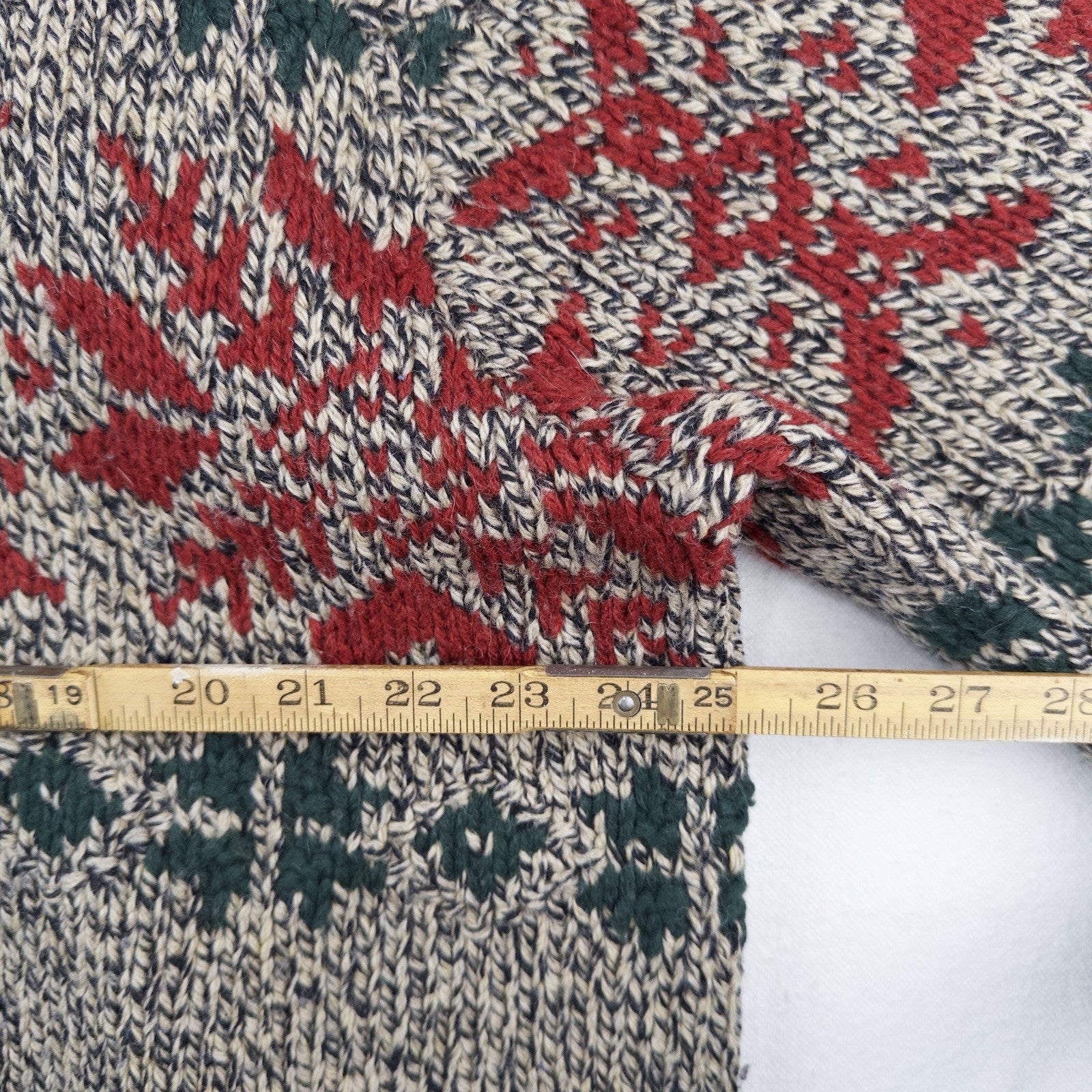 90’s Vtg Polo Sportsman Ralph Lauren Hand Knit Wool Blend Sweater Ski Men's 2XL