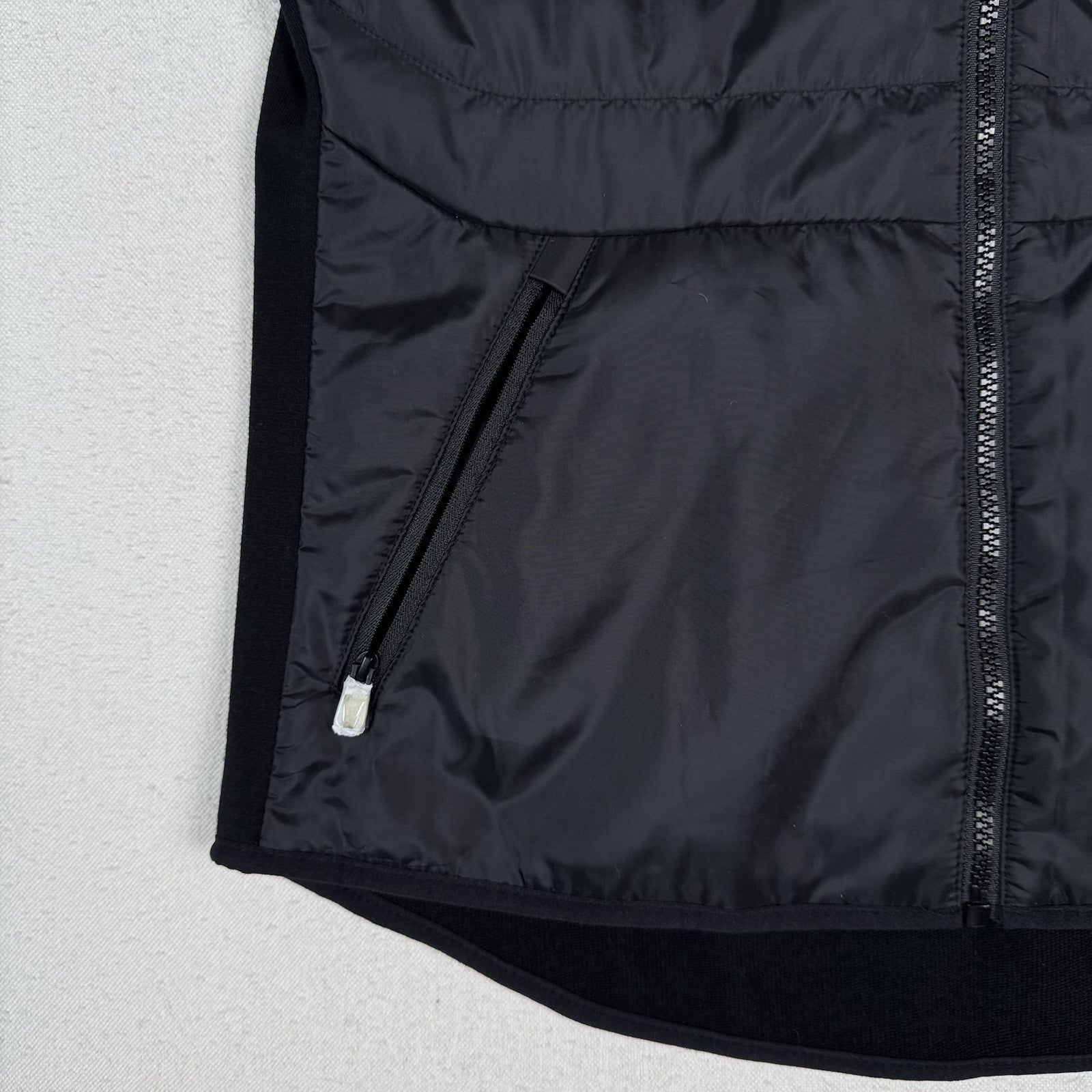 RLX Ralph Lauren Vest Women S Full Zip Cool Wool Performance Black Puffer NWOT