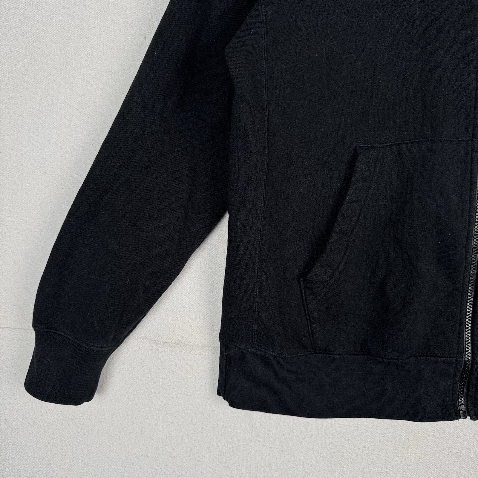 Nike Black Sportswear Club Fleece Men's Full-Zip Hoodie Large