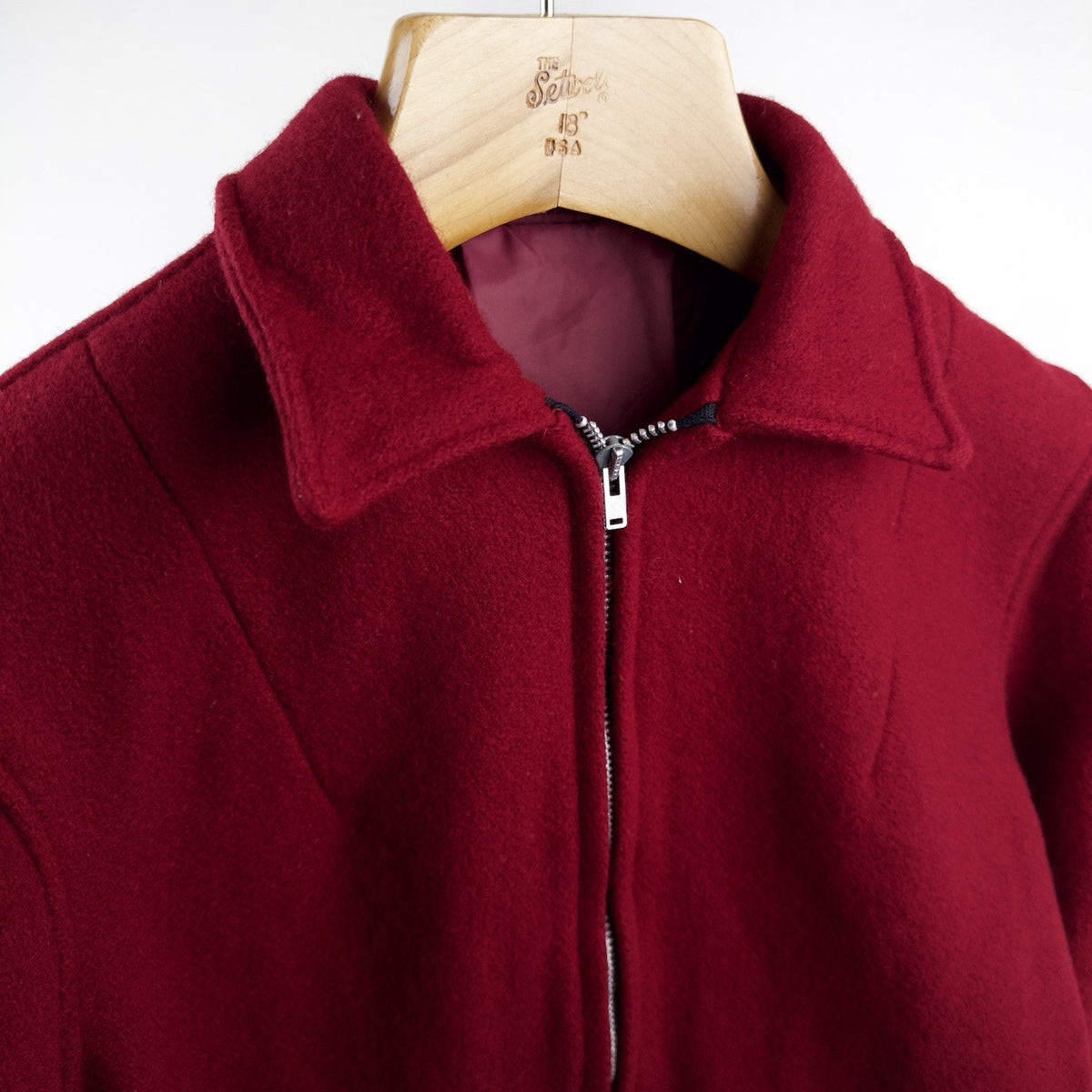 50’s Vtg Butwin Iowa State Varsity Letterman Jacket Womens 12 Burgundy Wool