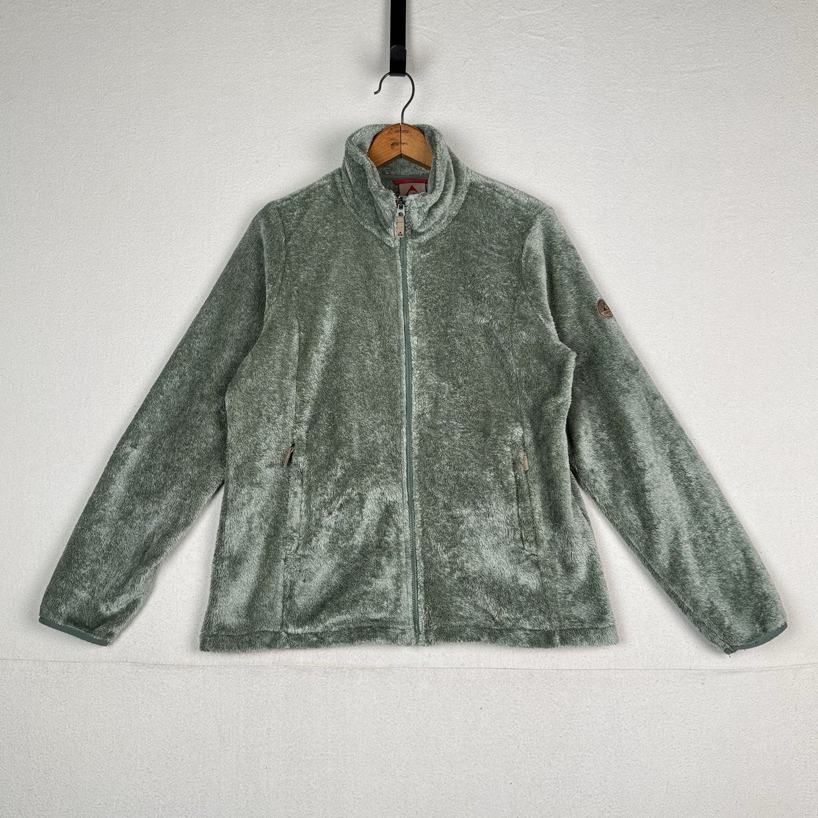 Gerry Women’s Everest Sherpa Fleece Jacket Full Zip Sea Green Large
