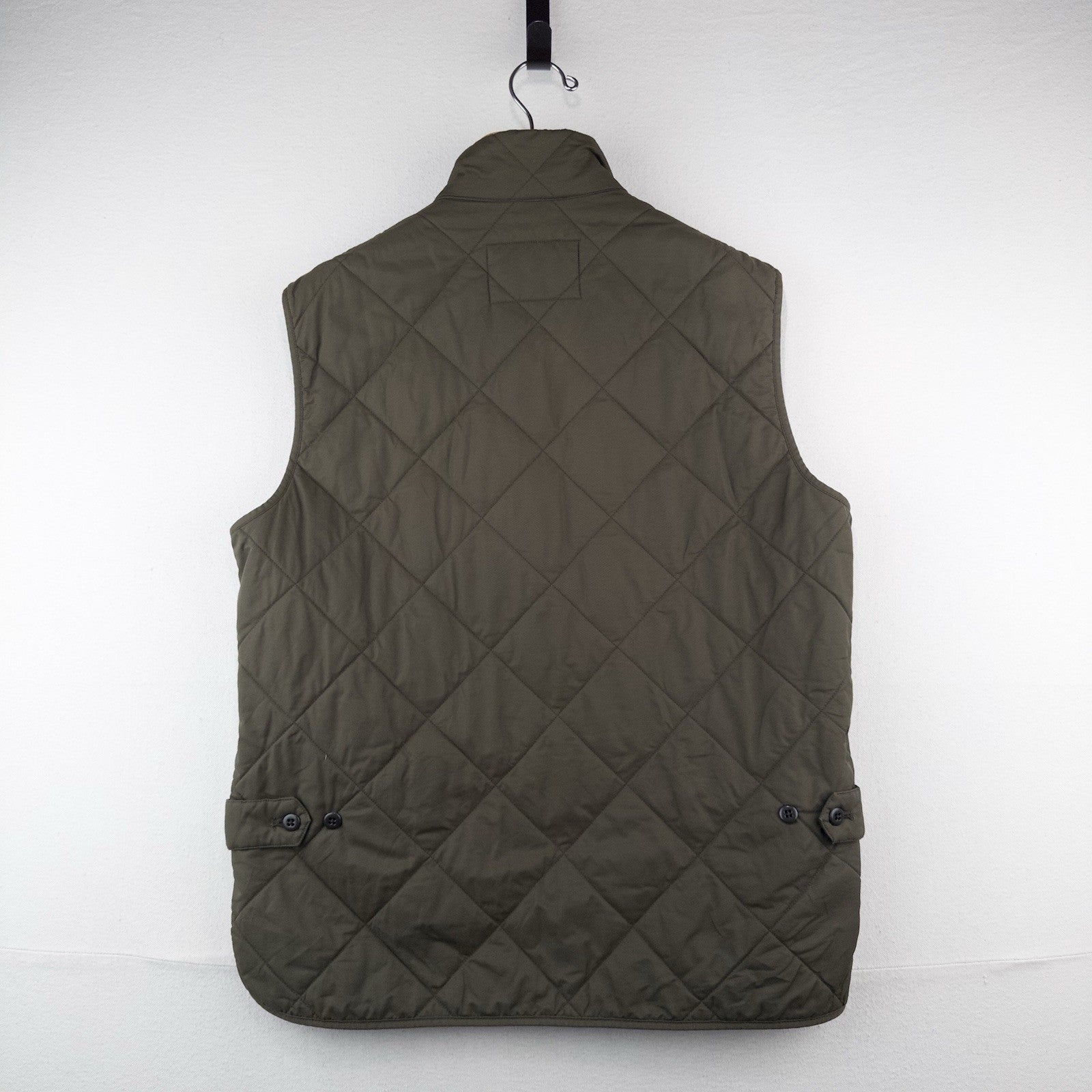 J.Crew Sussex Military Quilted Vest Men M Primaloft Insulated NX-361 Heavy Army
