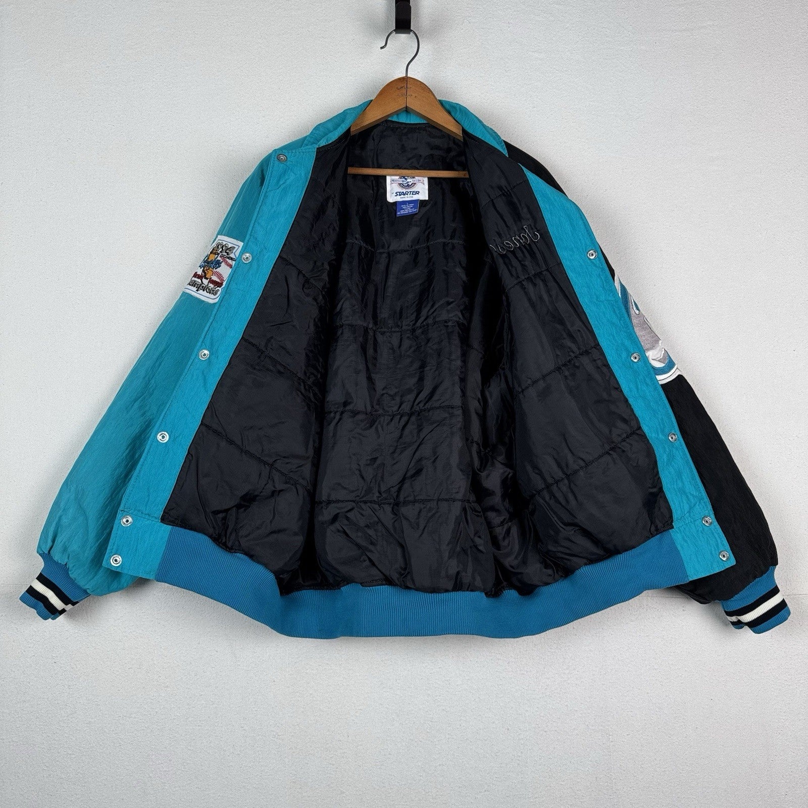 1994 Rancho Quakes Starter Jacket Mens Large Quilted Made In USA