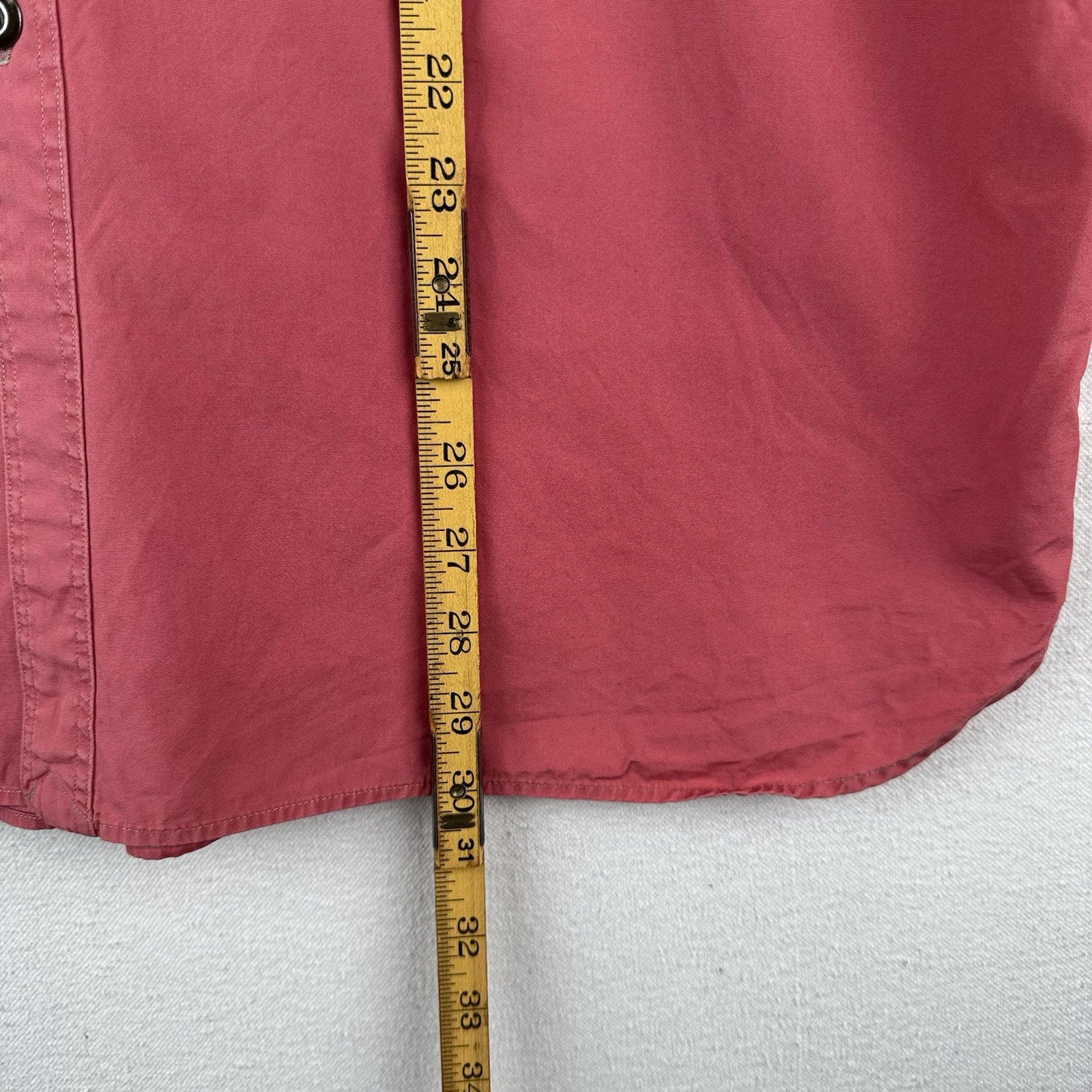90’s Vtg Polo Ralph Lauren Men’s XL Military Safari Shirt Button Up Salmon Pink