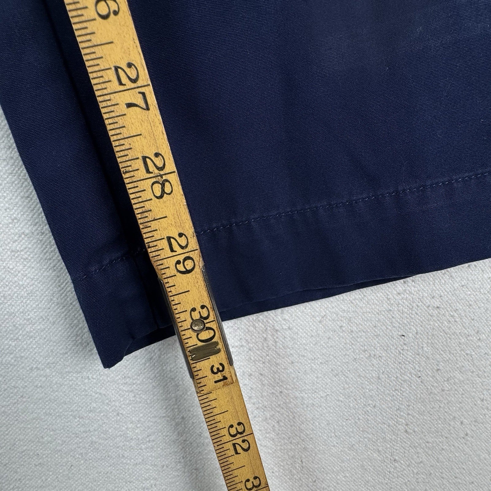 Vintage Tommy Hilfiger Men’s Embroidered Patch Navy Blue Chino Pants 32x32 Y2K