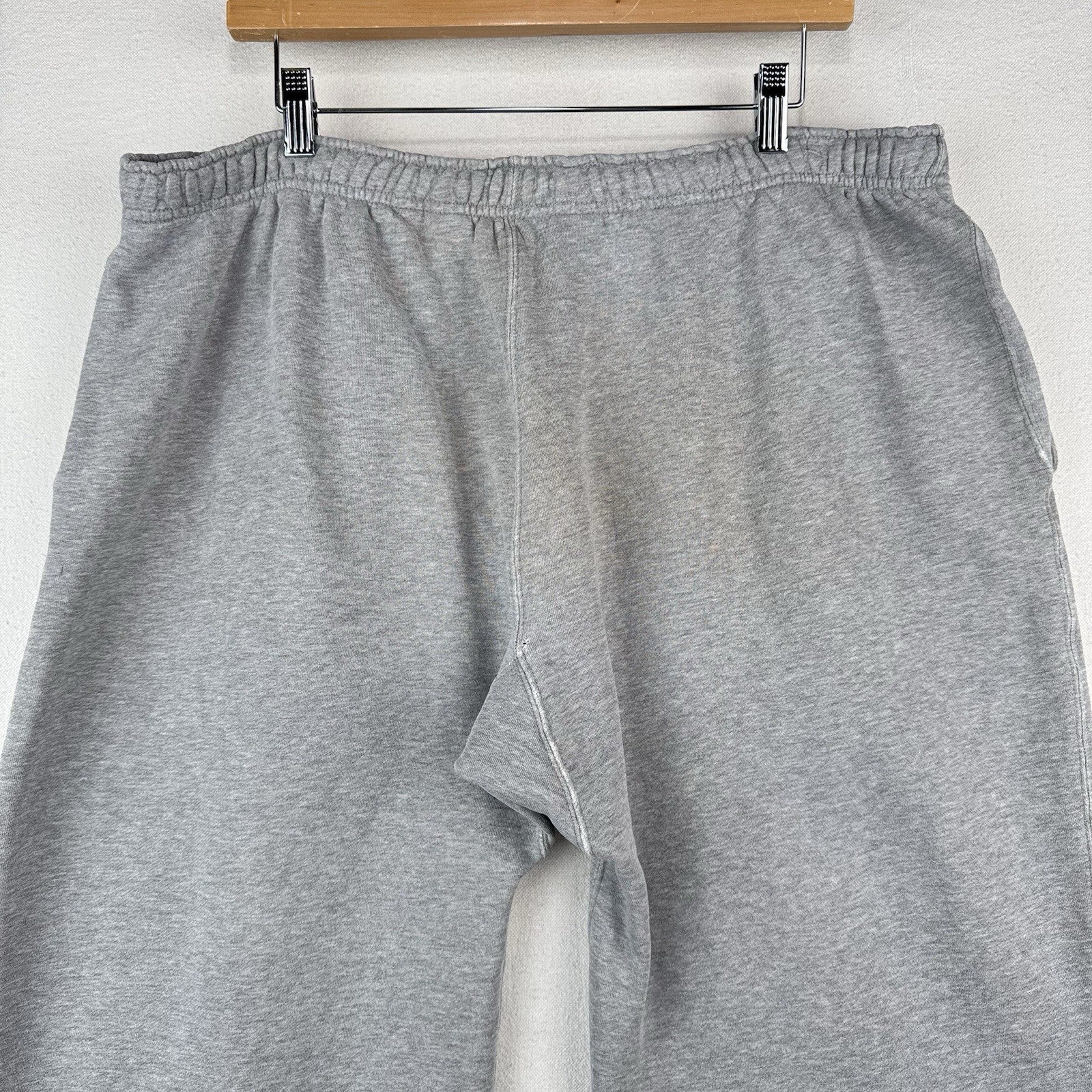 90's Vintage Polo Ralph Lauren Men's M Gray Sweatpants Relaxed Fit *Distressed