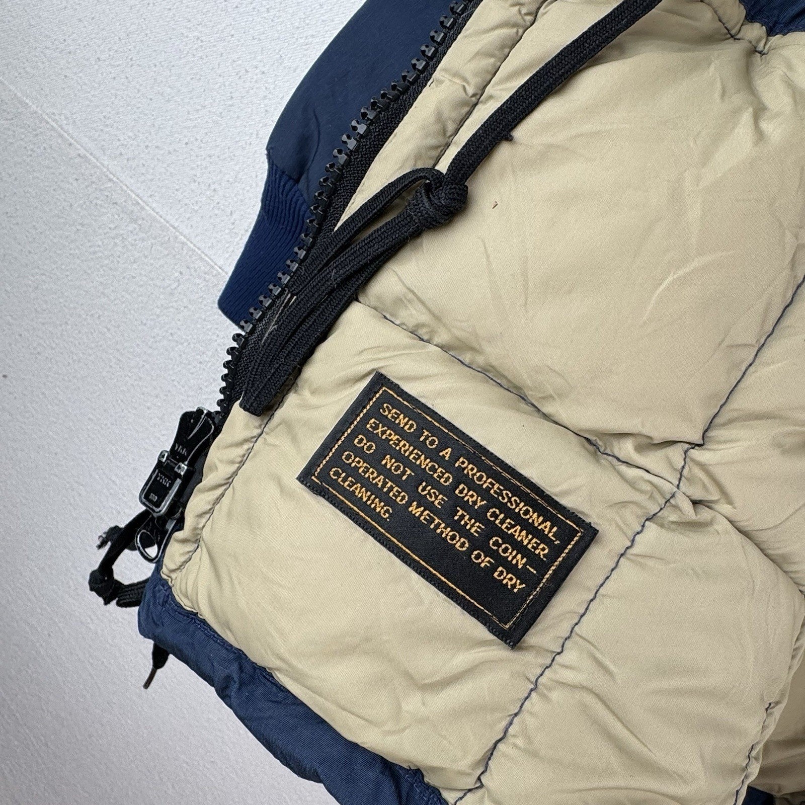 70's Vintage Eddie Bauer Goose Down Parka Men's  Small Hooded Jacket Blue *Read