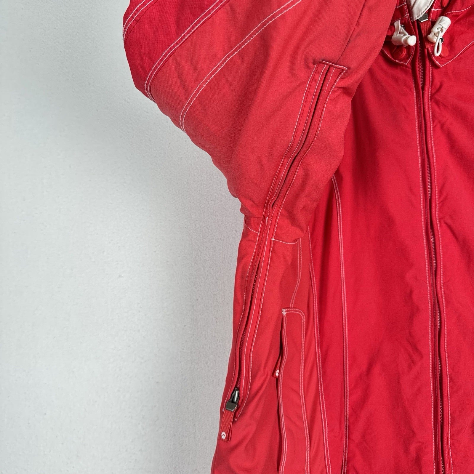 Vintage American Eagle Outfitters Performance Zip Hood Ski Jacket Adult XL Red