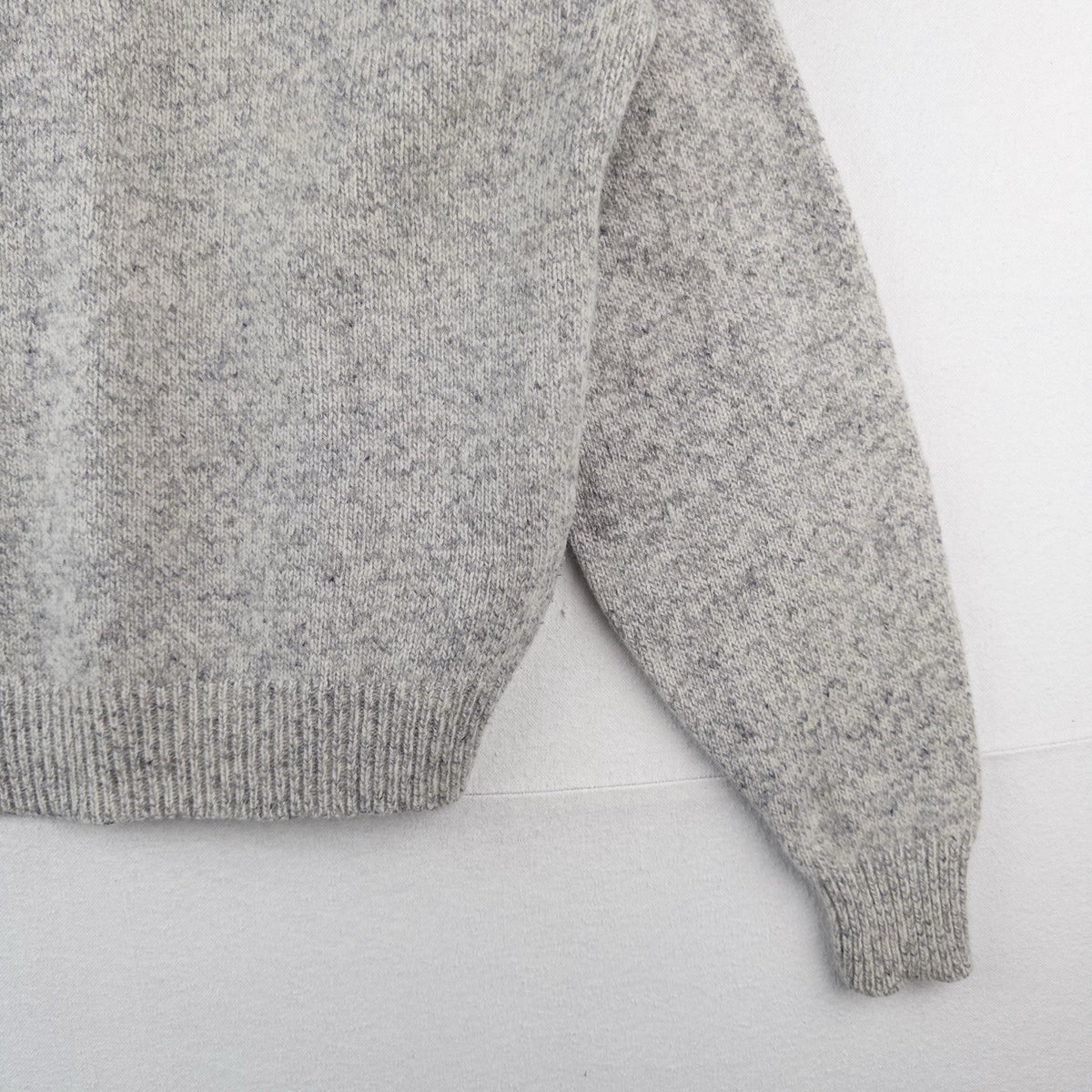 80’s Vtg Eddie Bauer Wool Shawl Collar Sweater Pullover Men's L Beige USA