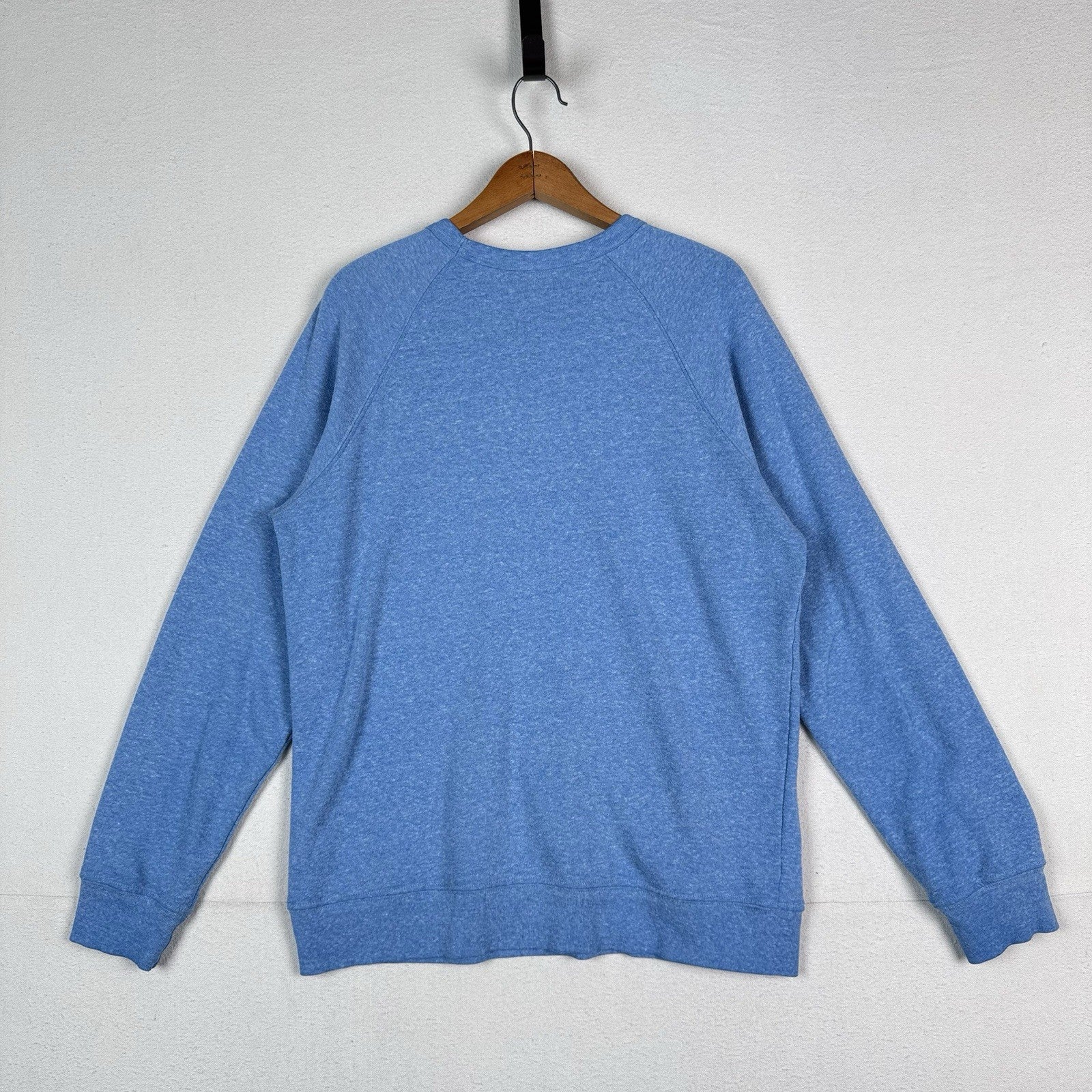 Vintage Obey Crewneck Raglan Blue Logo Sweatshirt Men Unisex Large Made In USA