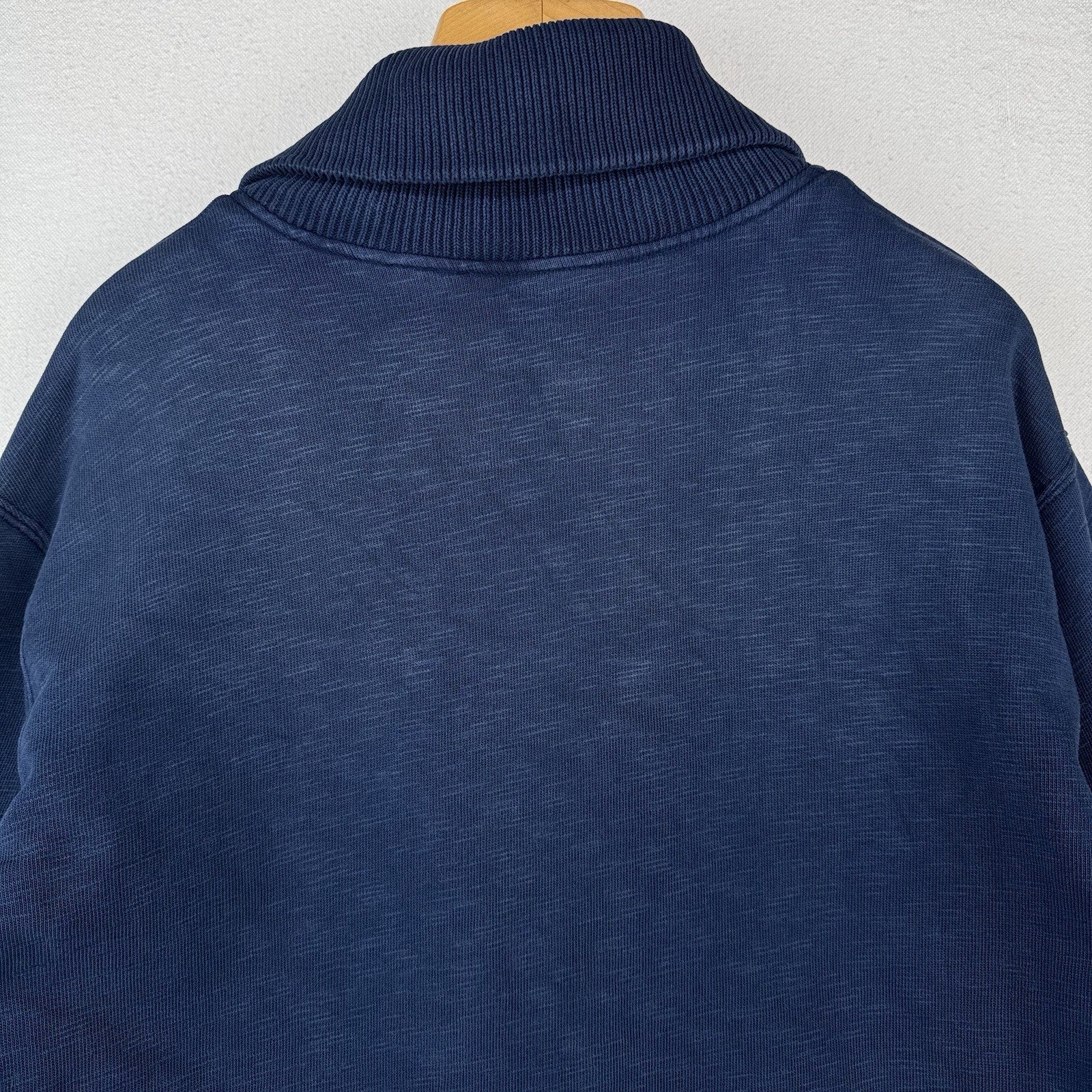90’s Vtg Polo Ralph Lauren Shawl Collar Indigo Cardigan Cotton L Thermal Lining