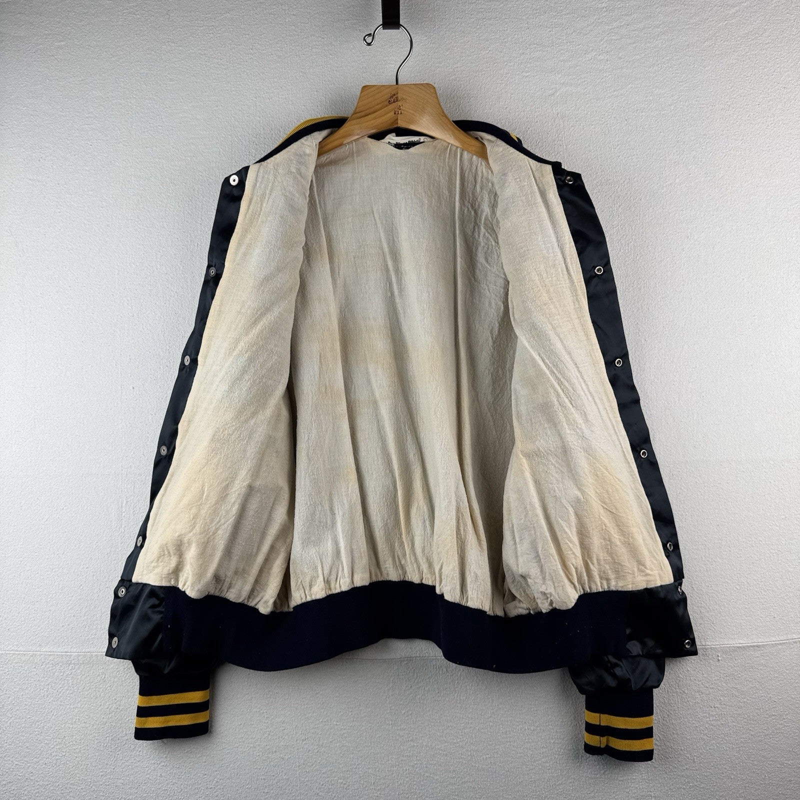 70’s-80’s Vtg KNAC 105.5 FM Long Beach CA Satin Jacket Large Pure Rock Made USA