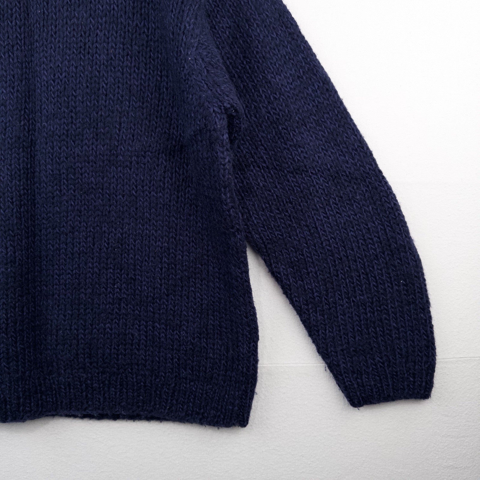 90’s Vtg LL Bean Wool Sweater Chunky Blue Knit Classic Minimalist Women’s XL