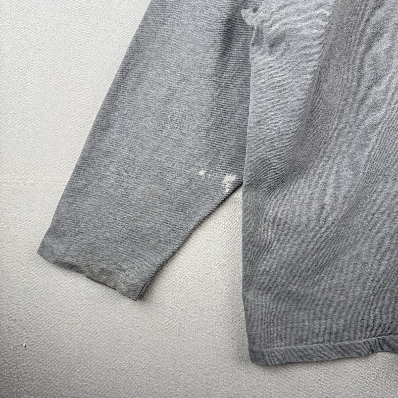 90’s Vtg Polo Ralph Lauren Hockey Gray Jersey Sweatshirt Mens 2XL *Distressed