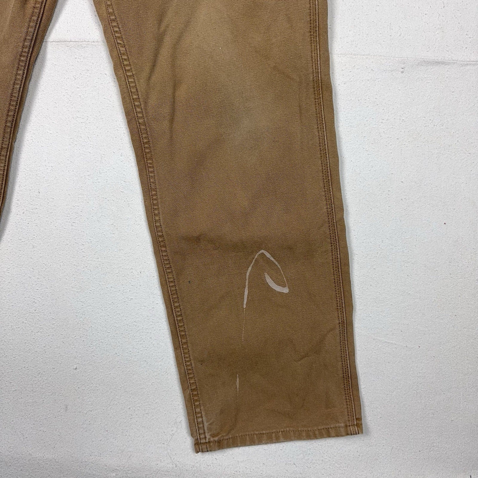 Carhartt Pants Men’s 32x32 Carpenter B11 BRN Wide Leg Brown Duck Canvas Workwear